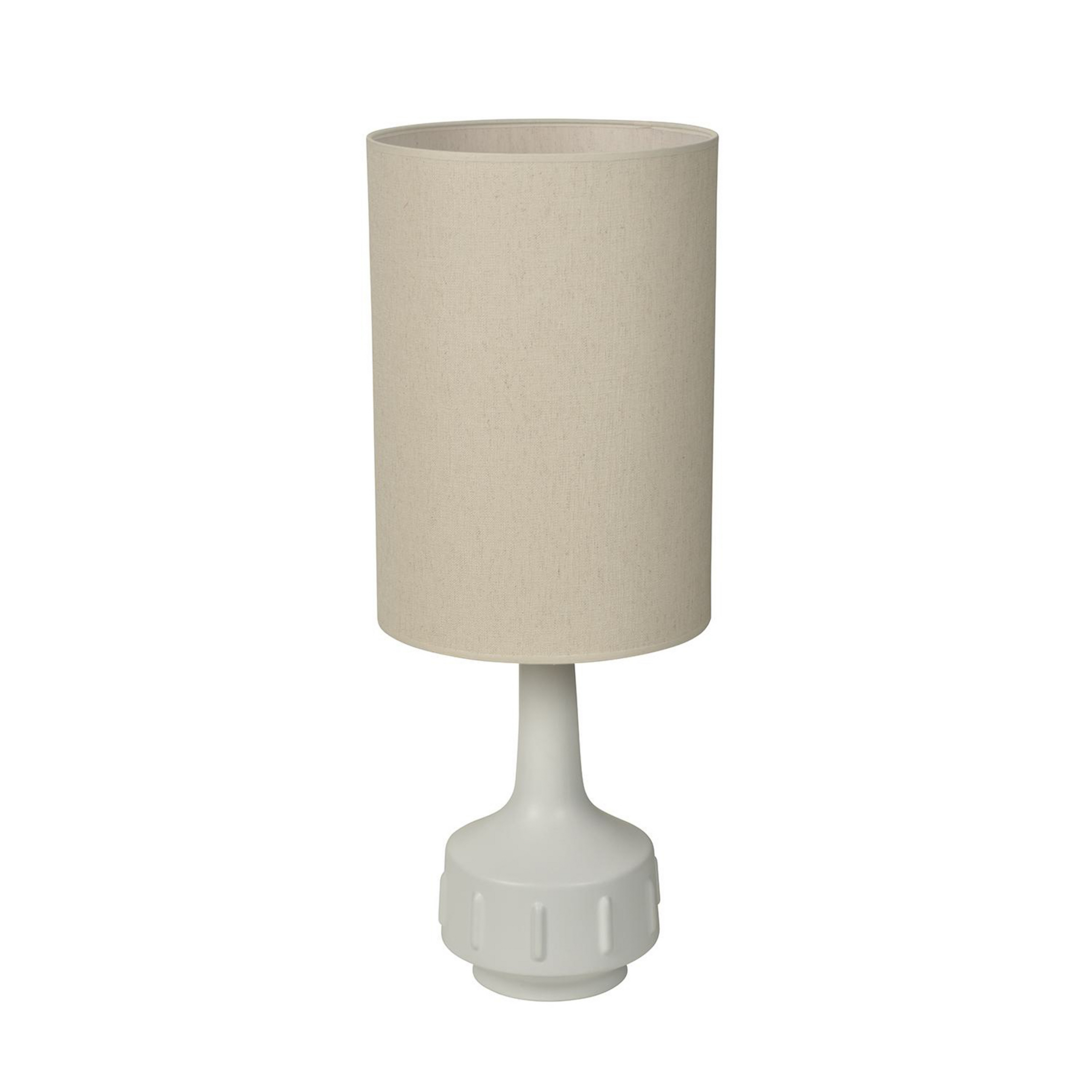 Candeeiro de mesa Jimmy, branco/bege, altura 83 cm - MARKET SET