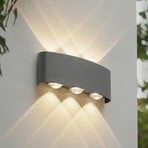 Lindby LED-välisvalgustid Ithan, 3-osalised, antratsiit, 17 cm