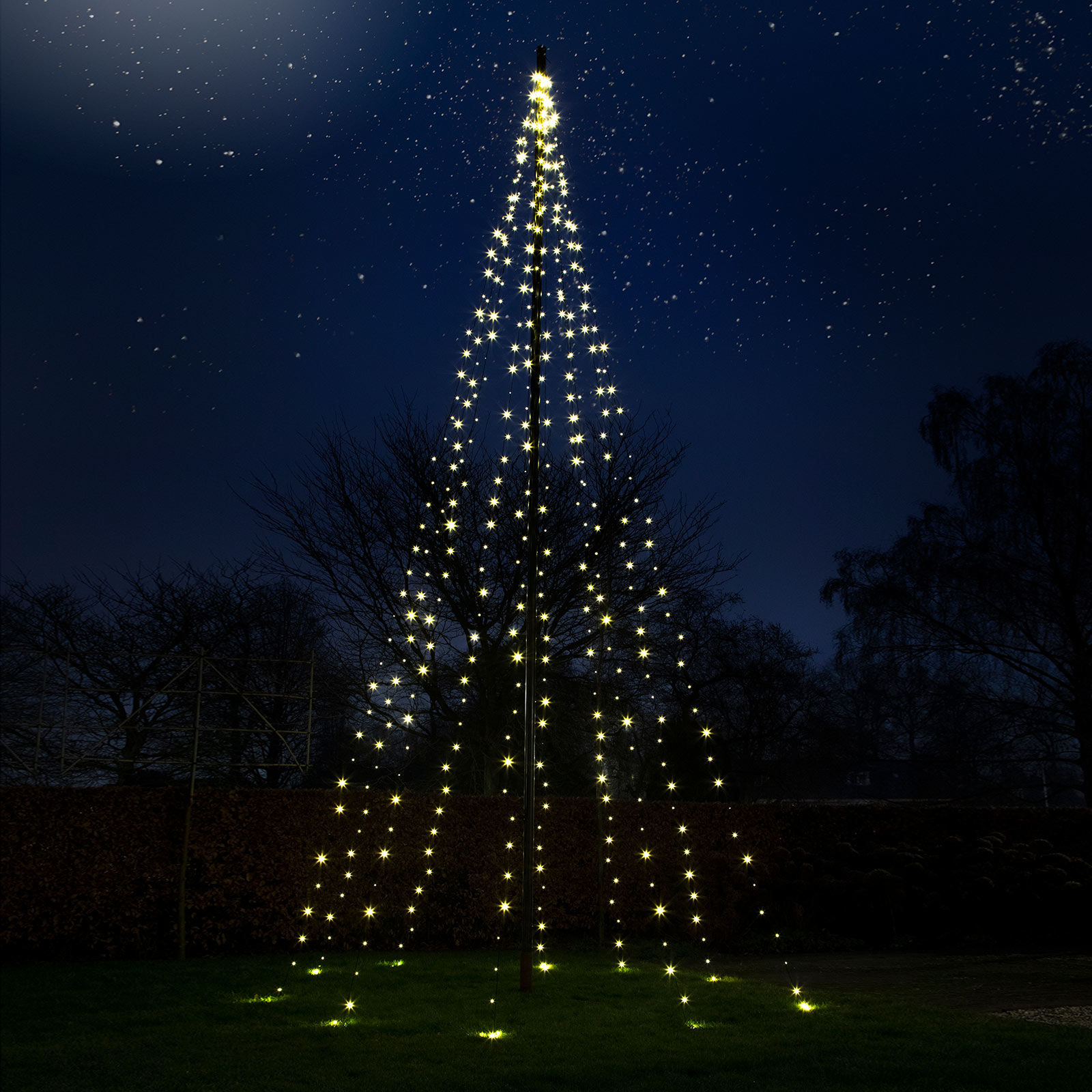 LED karácsonyfa pózna nélkül, 360 LED 600cm