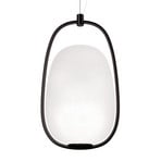 kdln Lannà pendant light, black/white, 22 x 20 cm