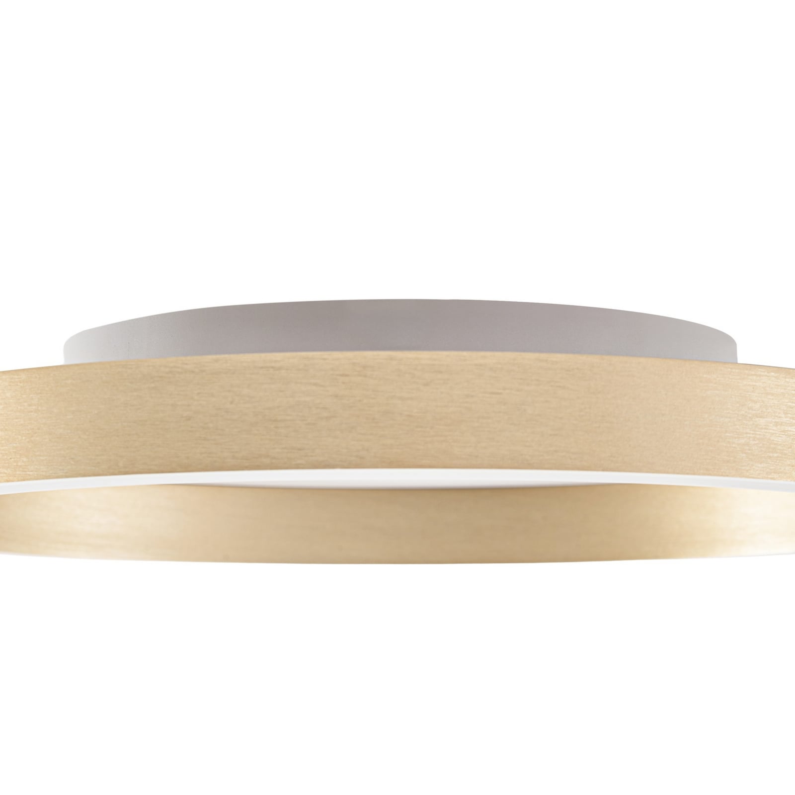 Candeeiro de teto LED Lucande Rotundo, Ø 40 cm, latão, regulável Candeeiro de teto LED Lucande Rotundo, Ø 40 cm, latão, regulável
