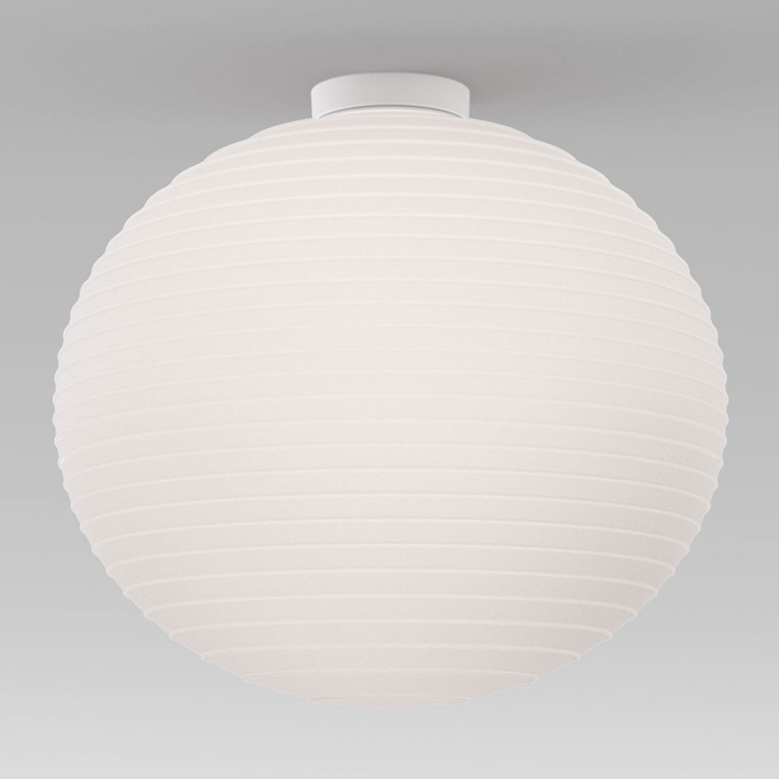 Rotaliana Flow Glass H3 plafonieră Ø 43 cm - Camera de zi / sufragerie - design - alb mat - Sticlă