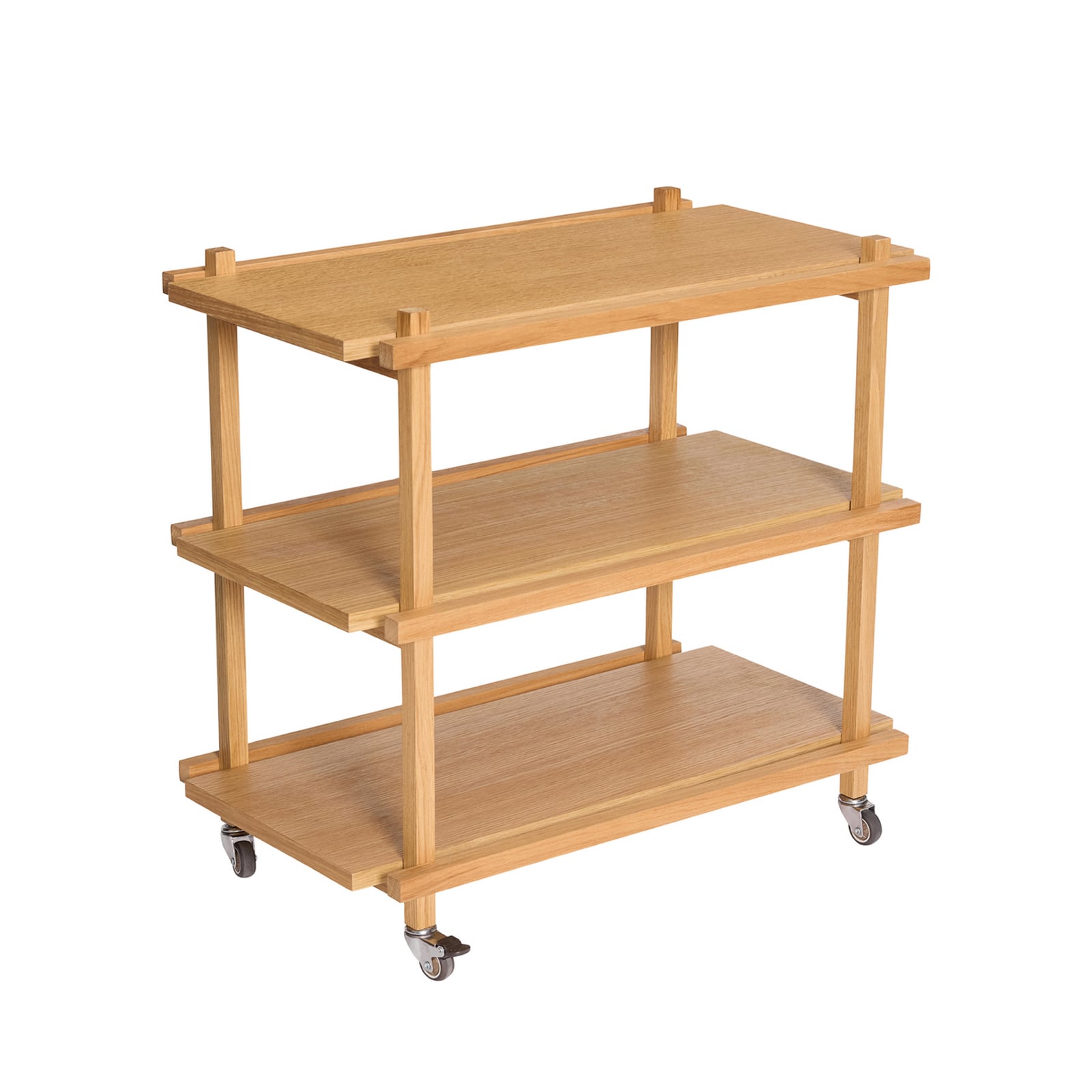 Carrello da portata Crayon in frassino, altezza 70 cm - Hübsch