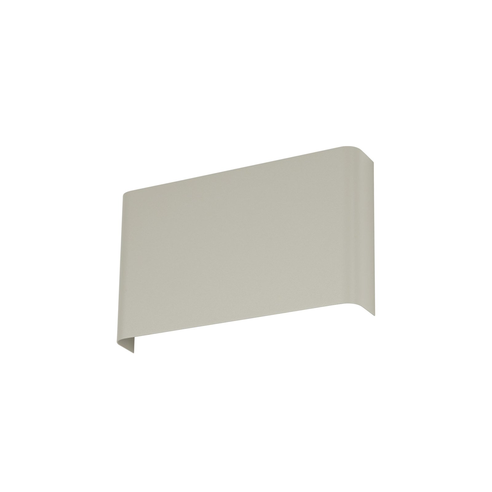 Wandleuchte Haga, hellgrau, Metall, 25 cm breit, G9