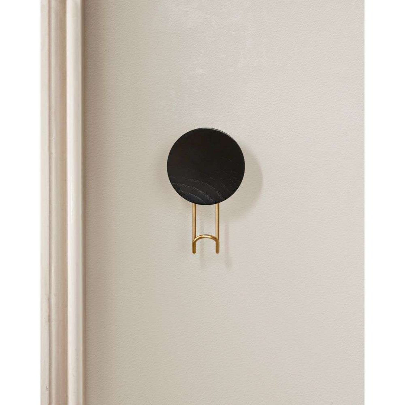 Around Wall Hanger Large Black/Oak/Brass - Woud