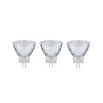 Paulmann LED-reflektorpære, GU4, 1,8 W, 2700 K, sølv, sett med 3 stk.