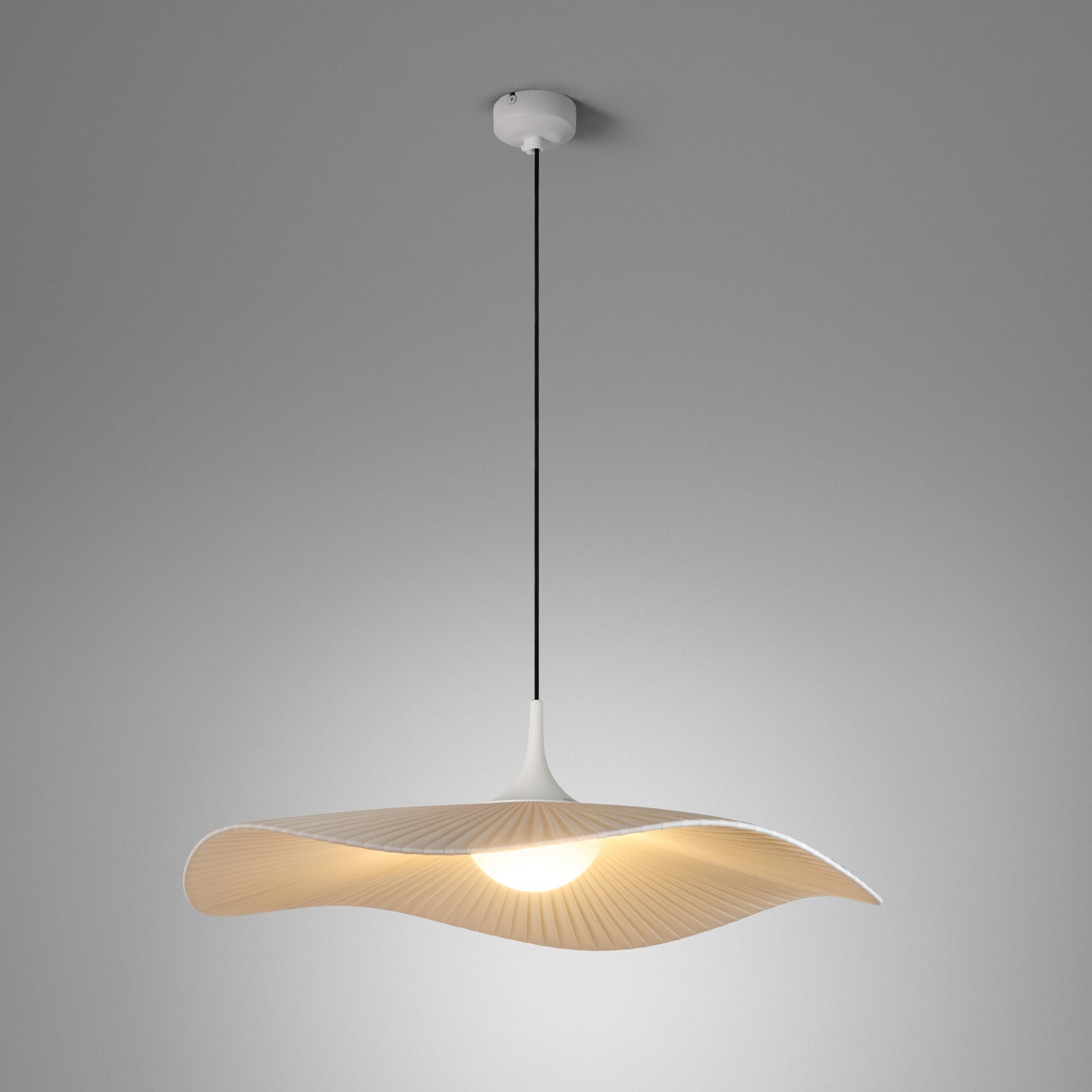 „Bover“ LED pakabinamas šviestuvas „Mediterrània“, kreminės spalvos, Ø 52 cm,