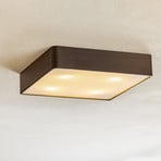 Oro ceiling lamp made of steel and glass, black, 35cm