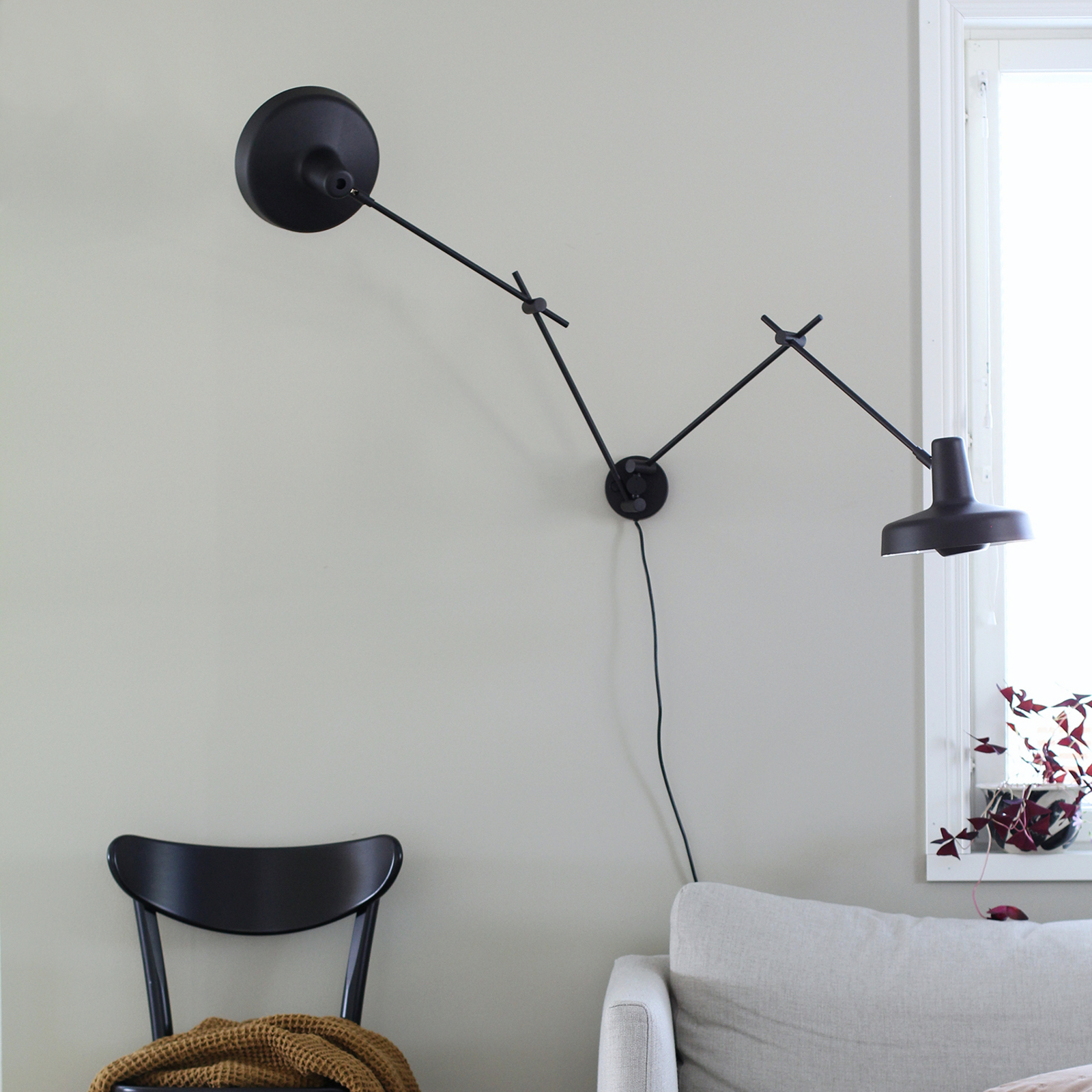 Arigato 2 Wall Lamp Black- Grupa