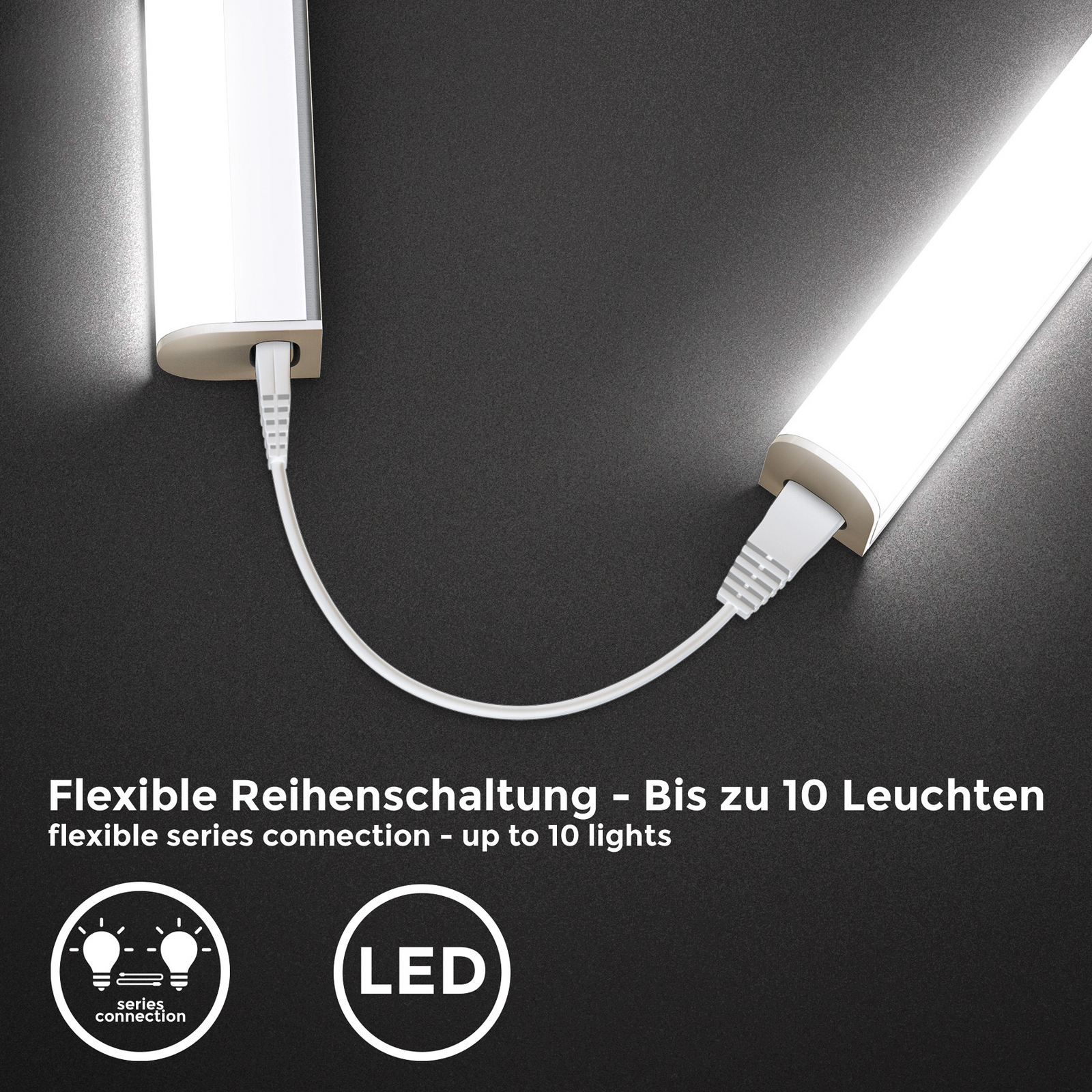 LED meubelverlichting Xaver, lengte 87,3 cm, set van 2 stuks 4000 K LED meubelverlichting Xaver, lengte 87,3 cm, set van 2 stuks 4000 K