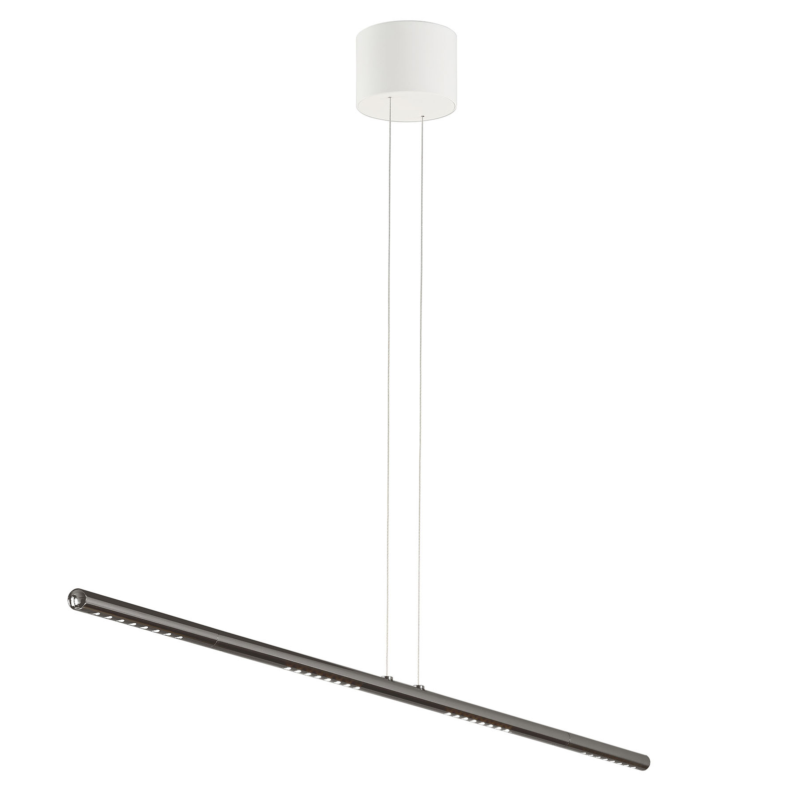 TECNOLUMEN LUM L hanglamp, 135 cm, gerookt chroom