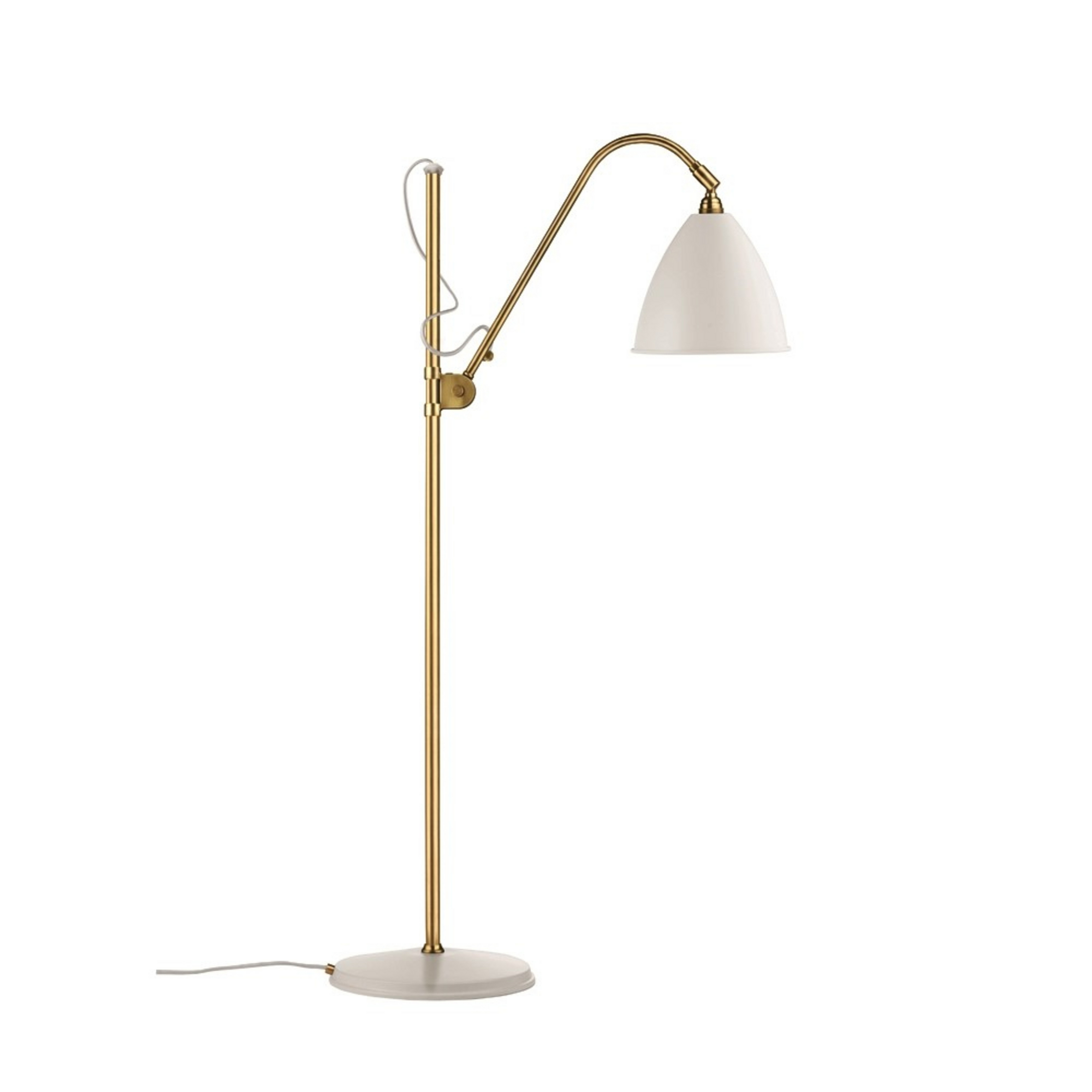 Bestlite BL3 Gulvlampe Ø21 Messing/Mat Hvid - GUBI