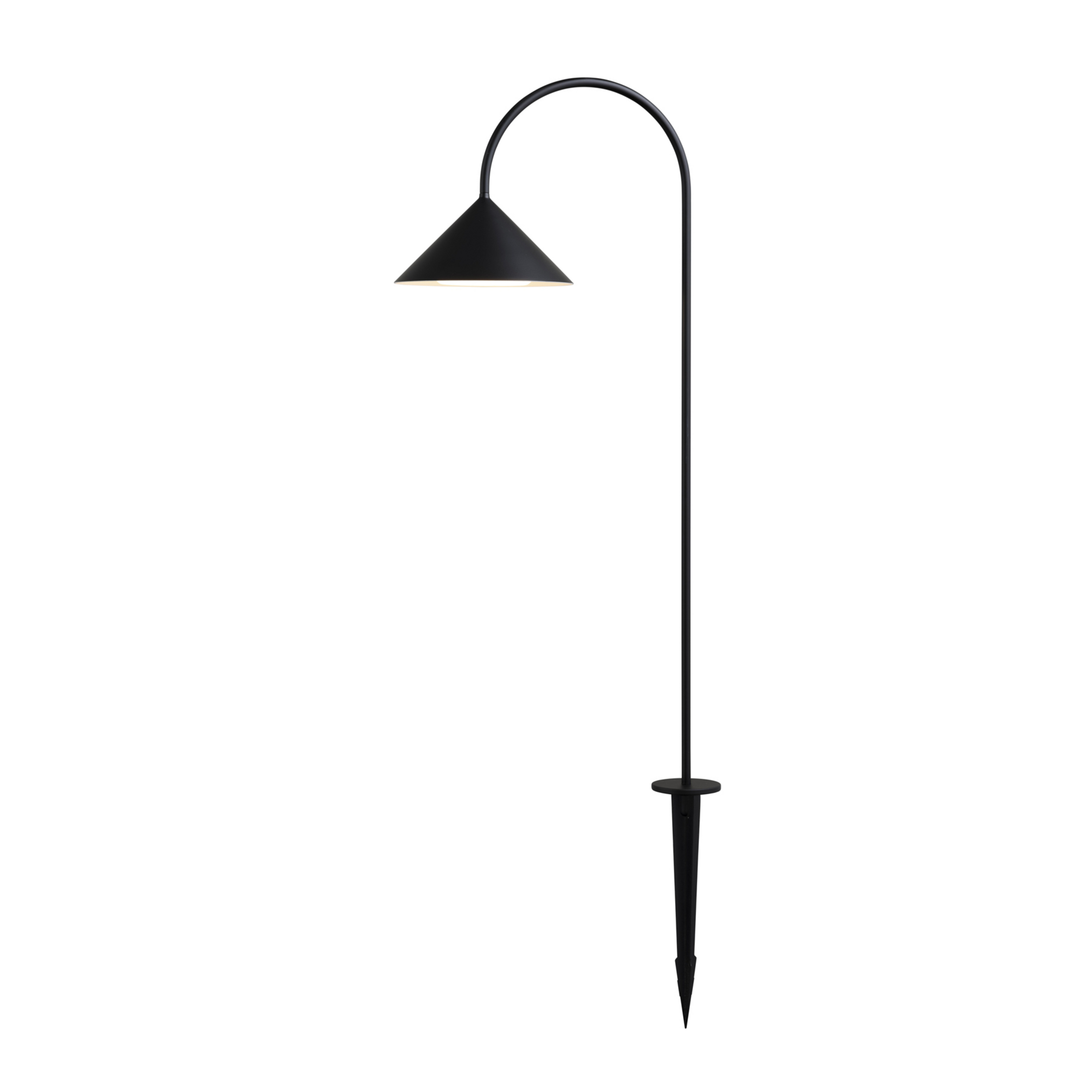 LED-Erdspießlampe Grasp, schwarz, Höhe 82 cm, IP44 - FRANDSEN