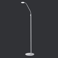 Lampada LED da terra Cobra 1 luce, nichel