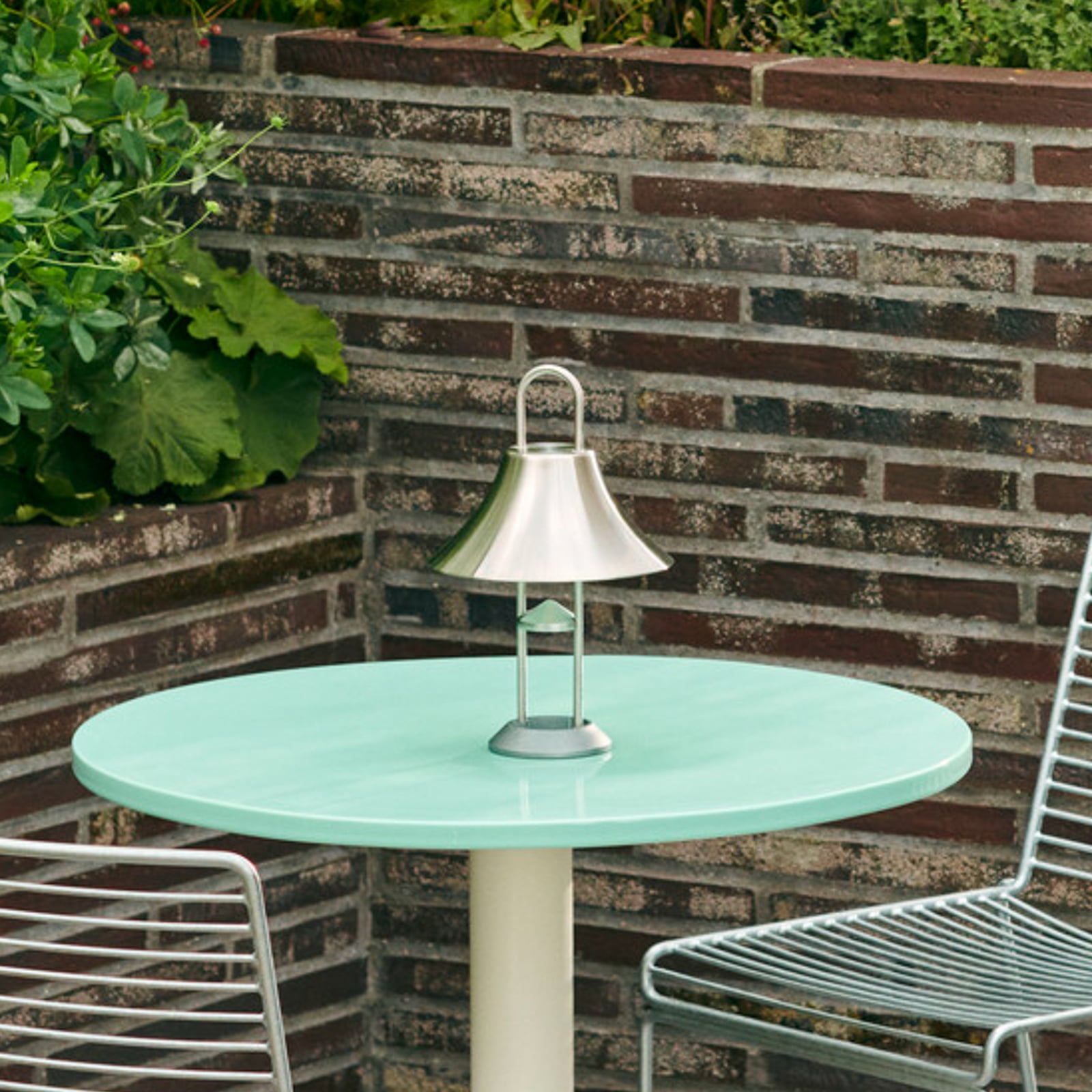 Carabiner LED rechargeable torch, steel, 31 cm, IP44 - HAY