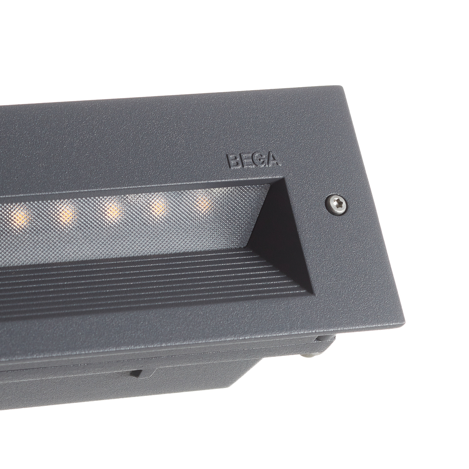 BEGA 33055 LED wall light 3,000K graphite 32 cm