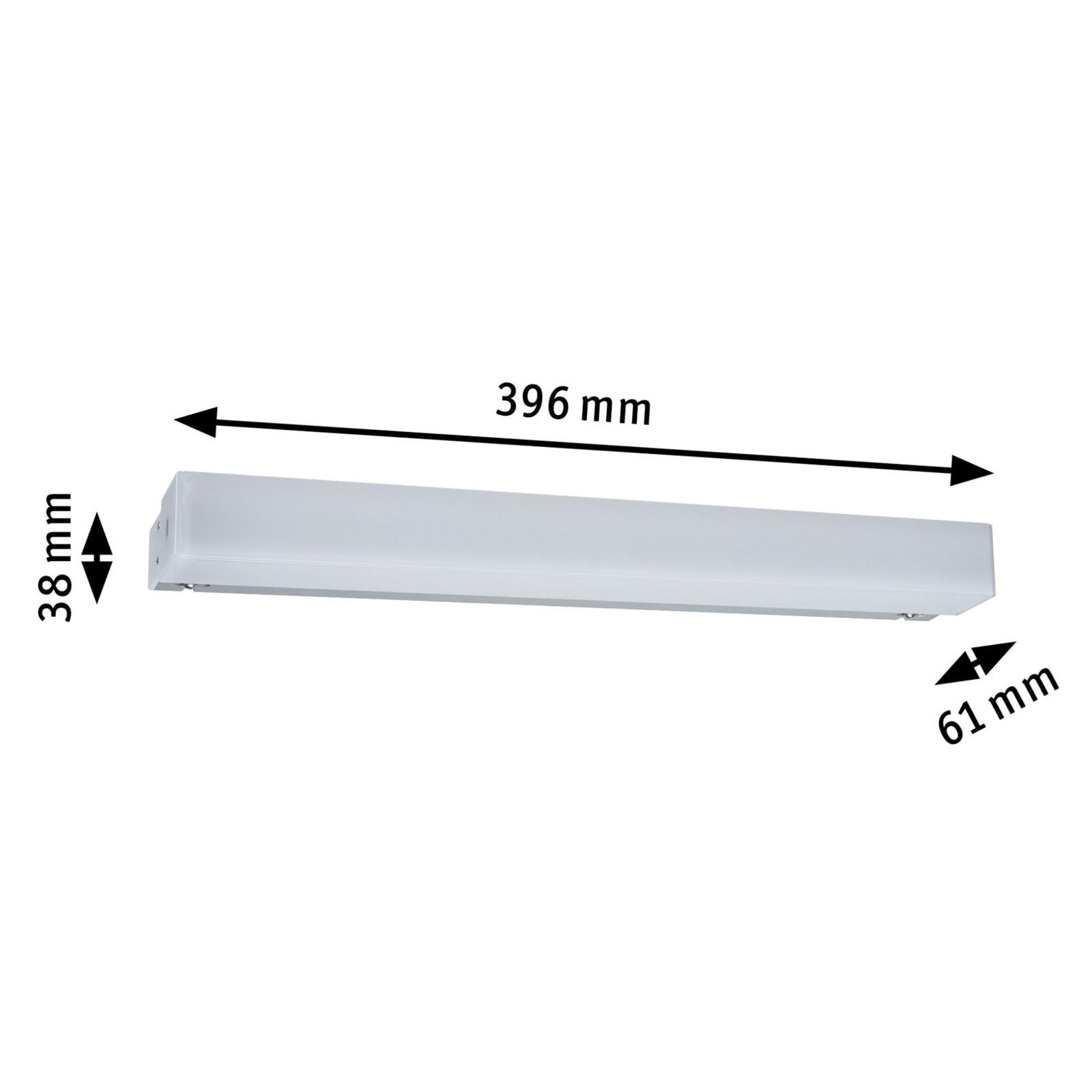 Luno LED Applique Murale 6W IP44 Aluminium - Paulmann