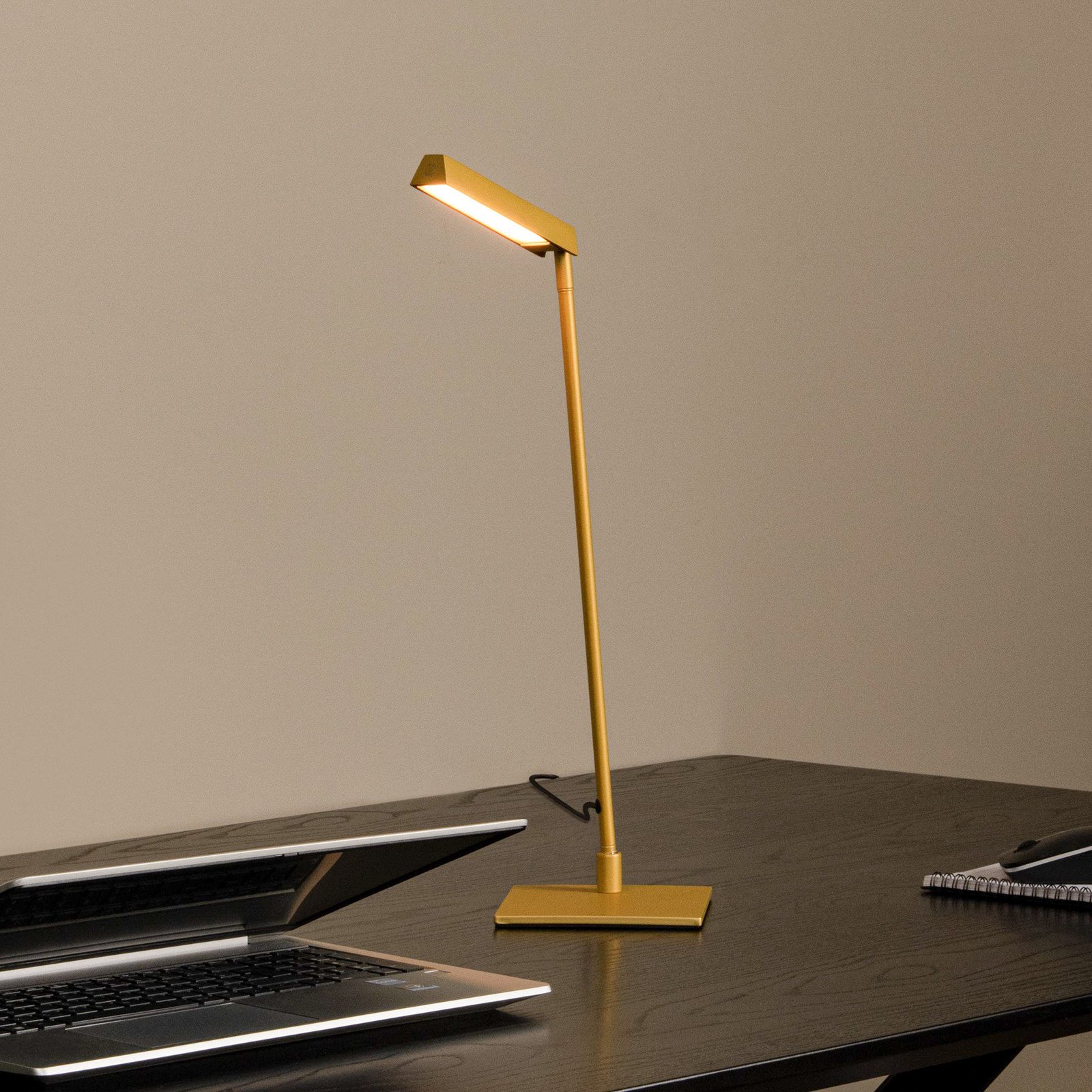 Lucide Lavale LED lampă de masă galben ocru dimabil înălțime 42 cm - Camera de zi / sufragerie - modern - Metal