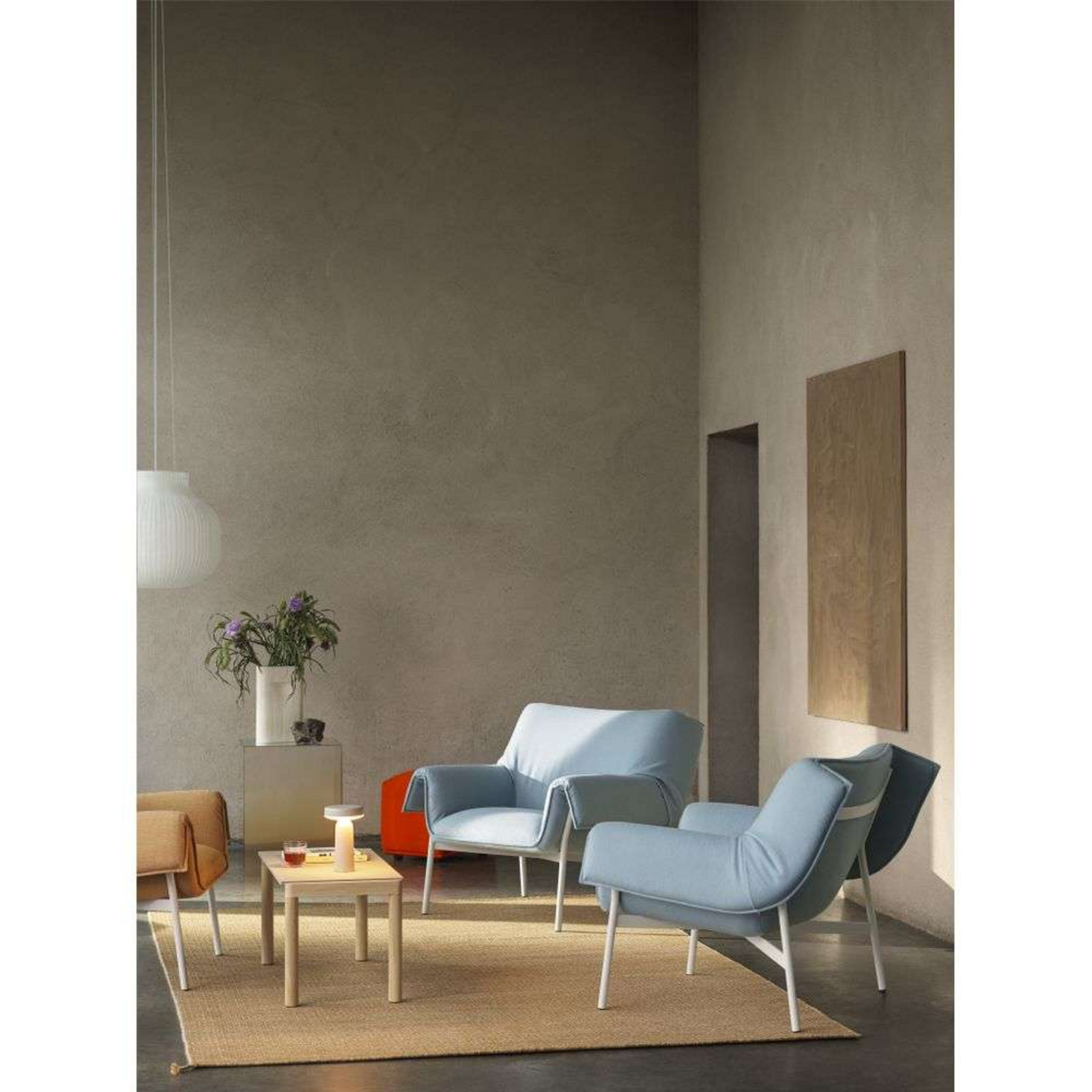 Ease Portable Bordlampe Grey Muuto - Stue - Plastik