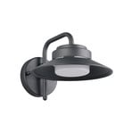 Āra sienas lampa Atrato, antracīta krāsā, Ø 20 cm, metāls