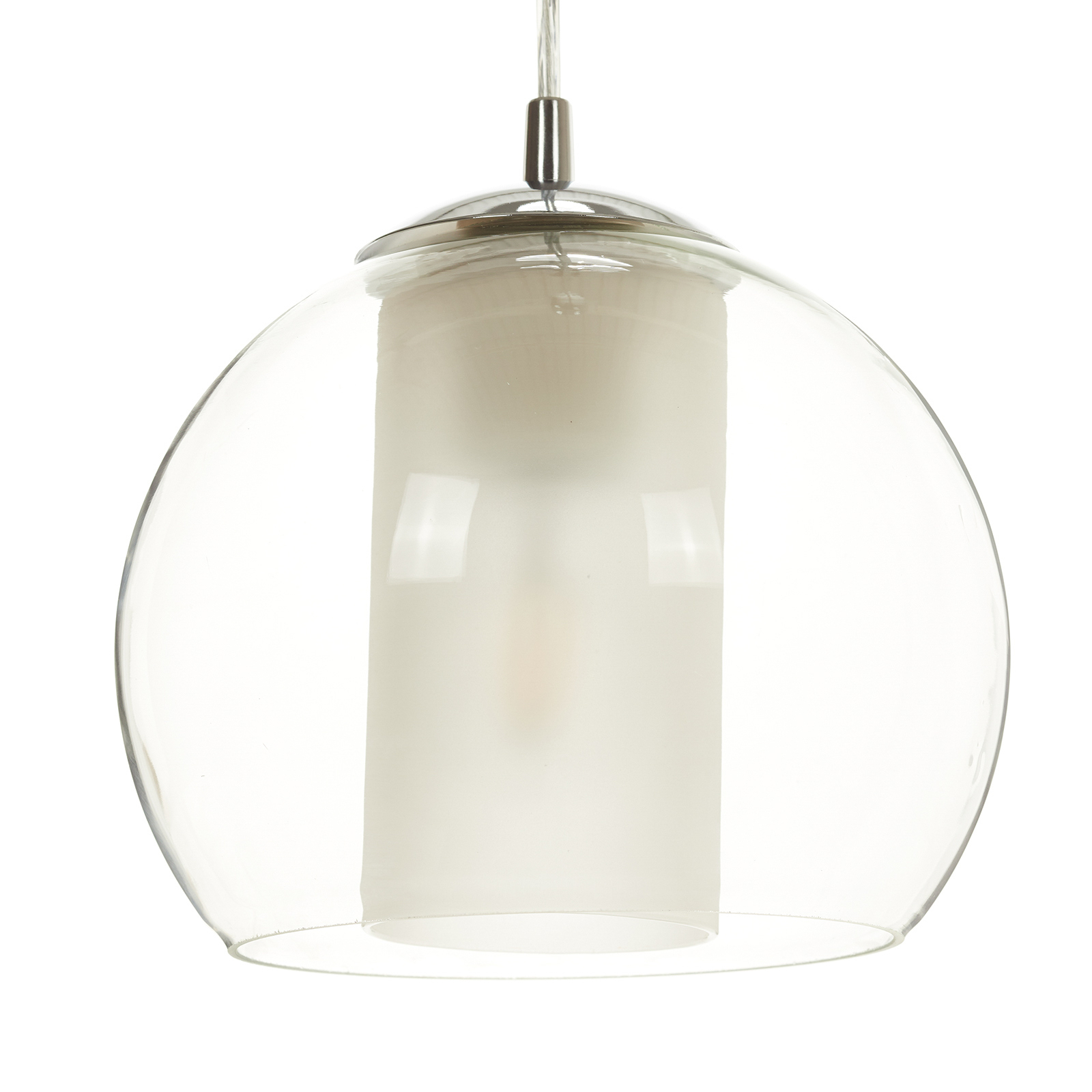 Elegantiškas "Bolsano" stiklo pakabinamas šviestuvas