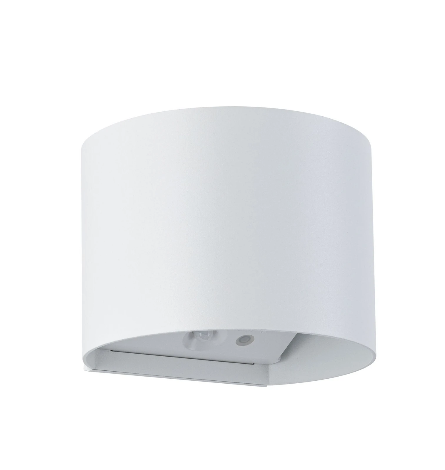 Paulmann Akku-Außenwandlampe Nyora, weiß, 14 cm, Sensor IP44