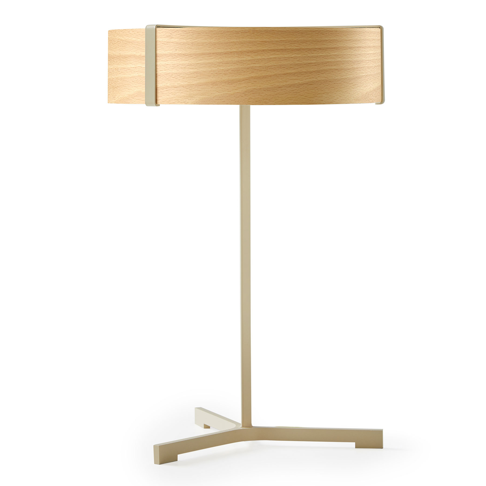 LZF Thesis LED table lamp ivory/natural beech