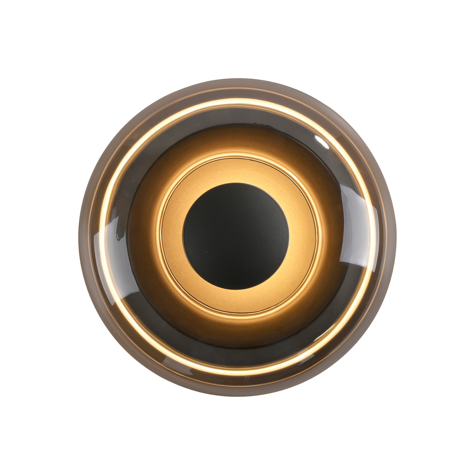 SCHÖNER WOHNEN plafoniera LED Posh, vetro fumé, 3.000 K SCHÖNER WOHNEN plafoniera LED Posh, vetro fumé, 3.000 K