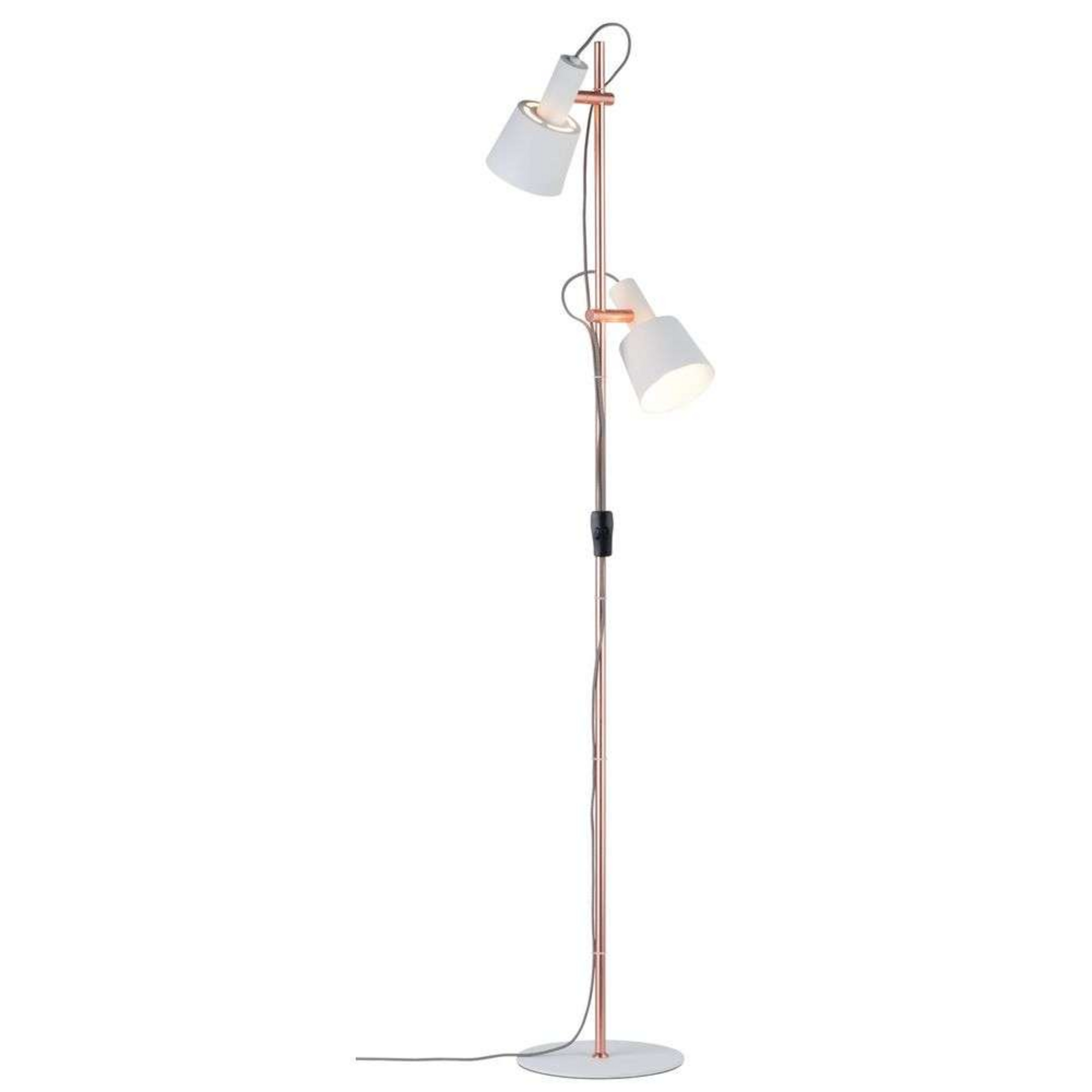 Haldar Lampa Podłogowa Biała/Copper - Paulmann