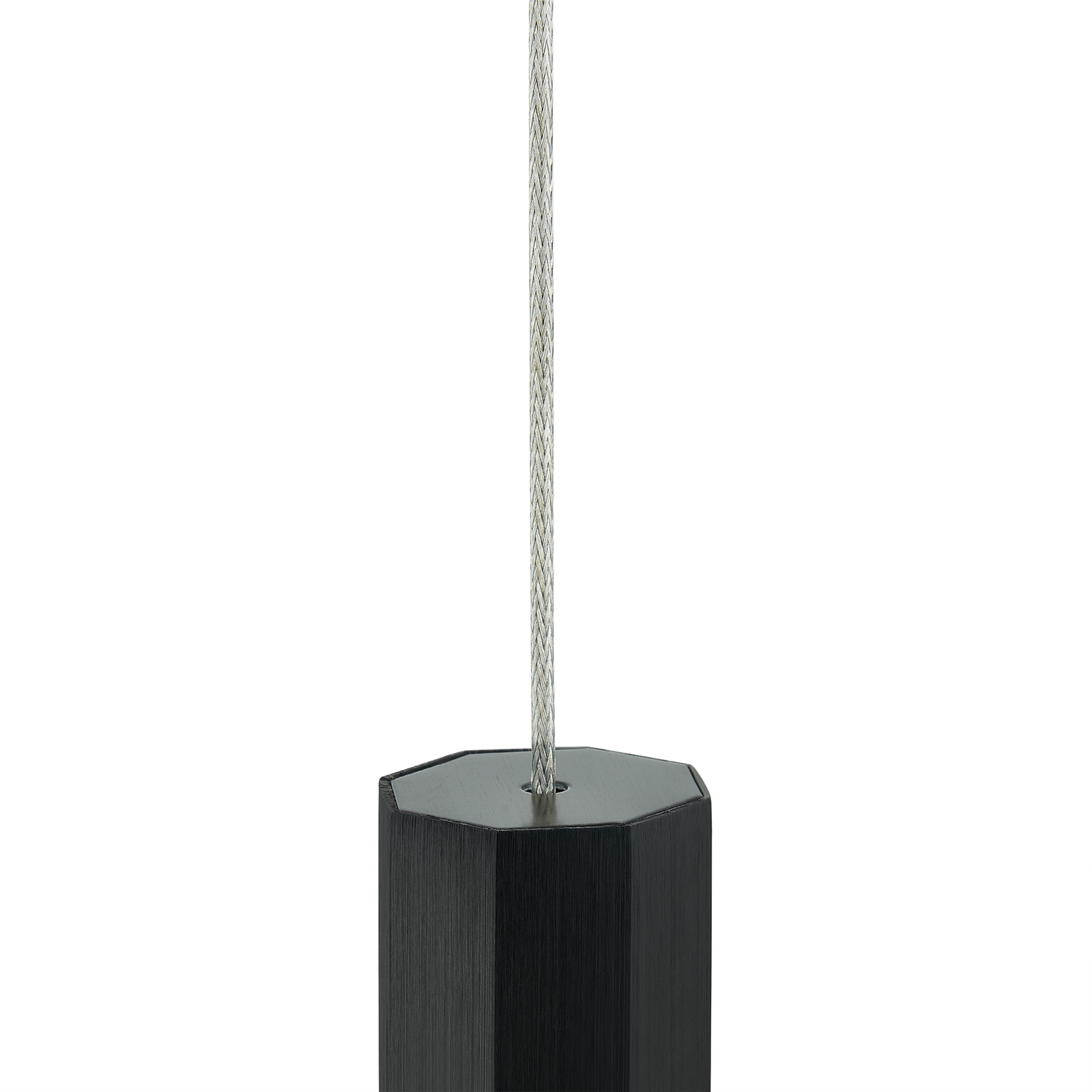 Lindby Samar LED pendant light, black, 10-bulb