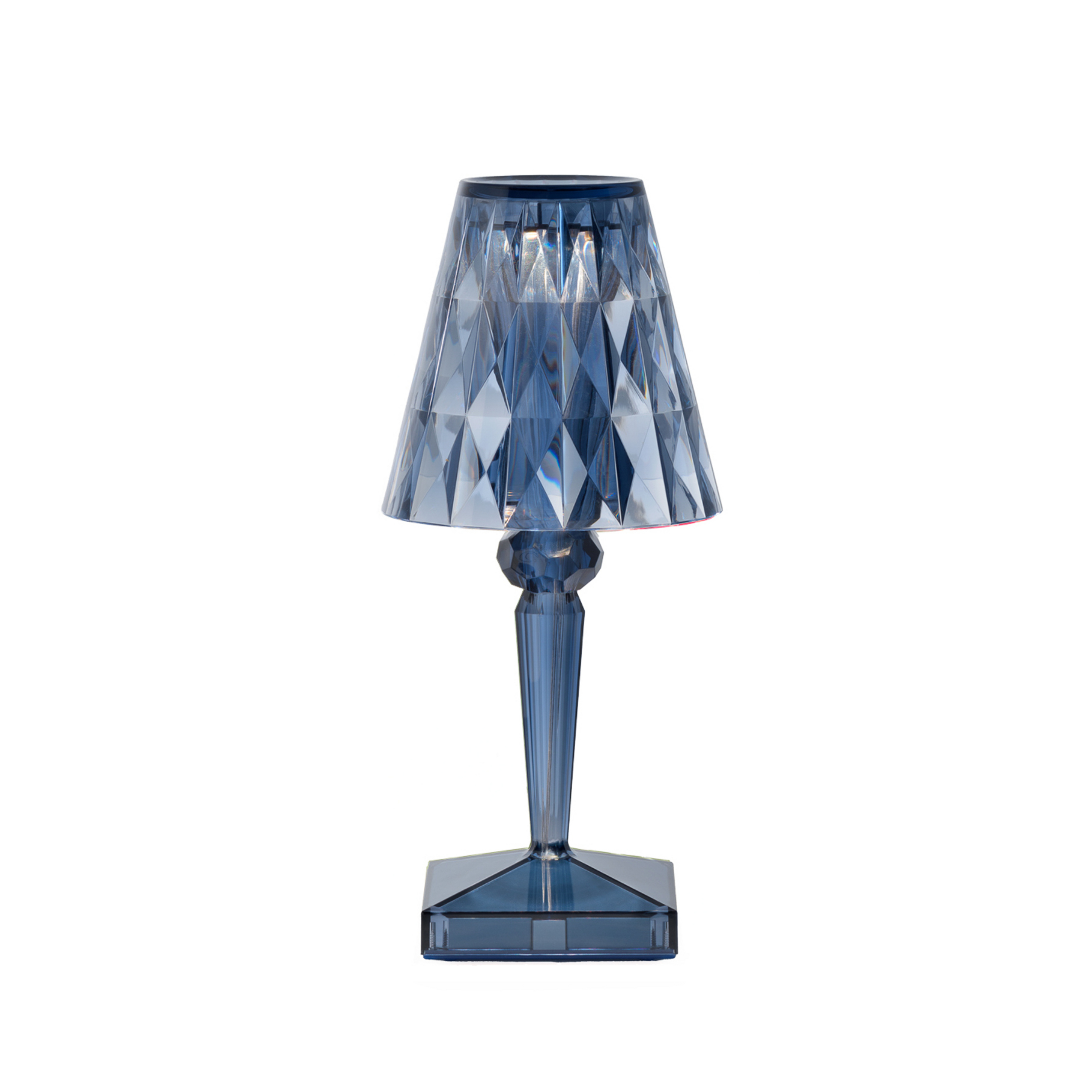 Kartell LED-Akku-Tischlampe Battery, 30 cm, himmelblau, IP54