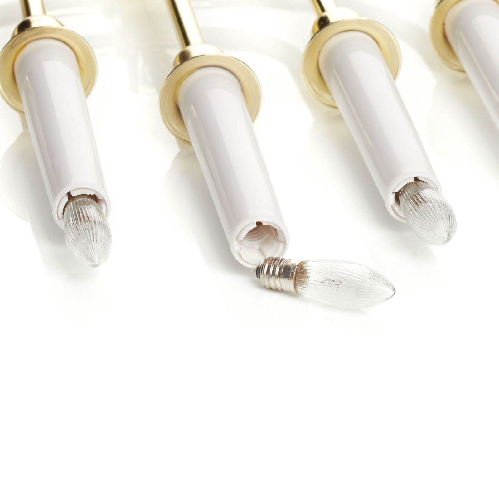 Свещник Kristina, височина 47 cm, E10 LED, 7-свещник, метал