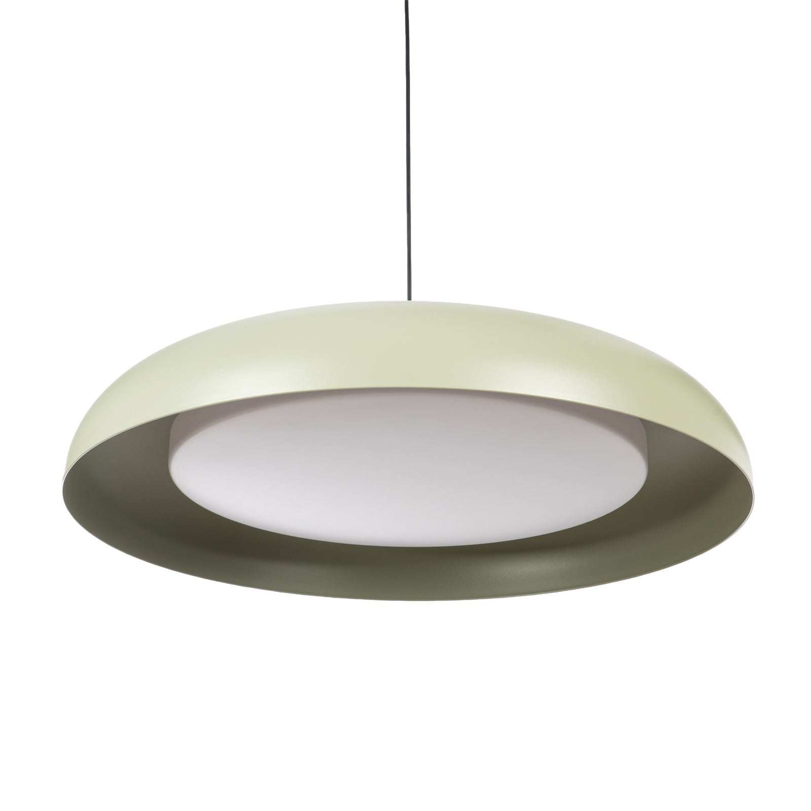 Lindby Florie LED pendant light, green, Ø 40 cm, metal Lindby Florie LED pendant light, green, Ø 40 cm, metal