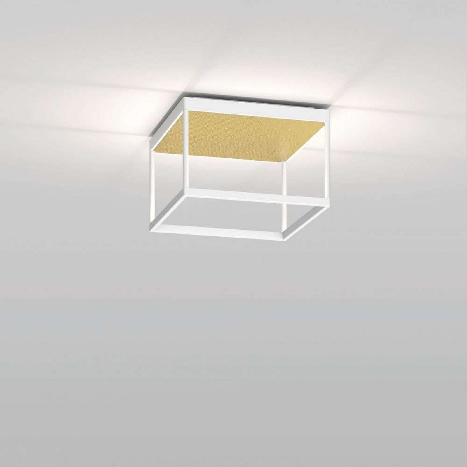 Reflex 2 LED-loftlampe, guld/hvid, 20 cm Serien Lighting - Stue - Aluminium