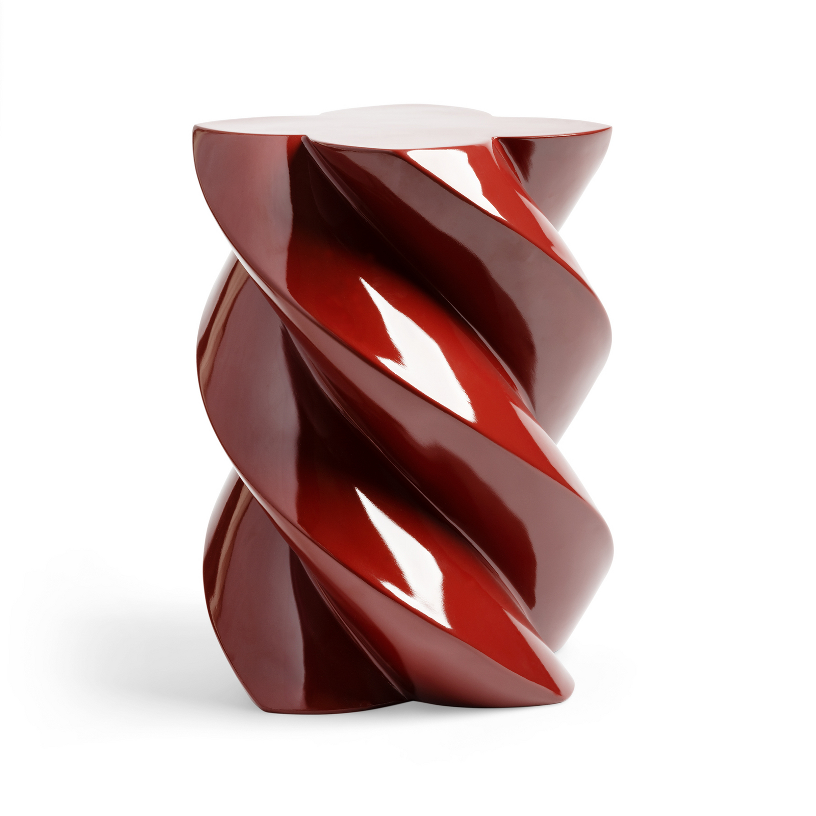 Stolik pomocniczy Pillar Marshmallow, czerwony, wys. 40 cm – &Klevering