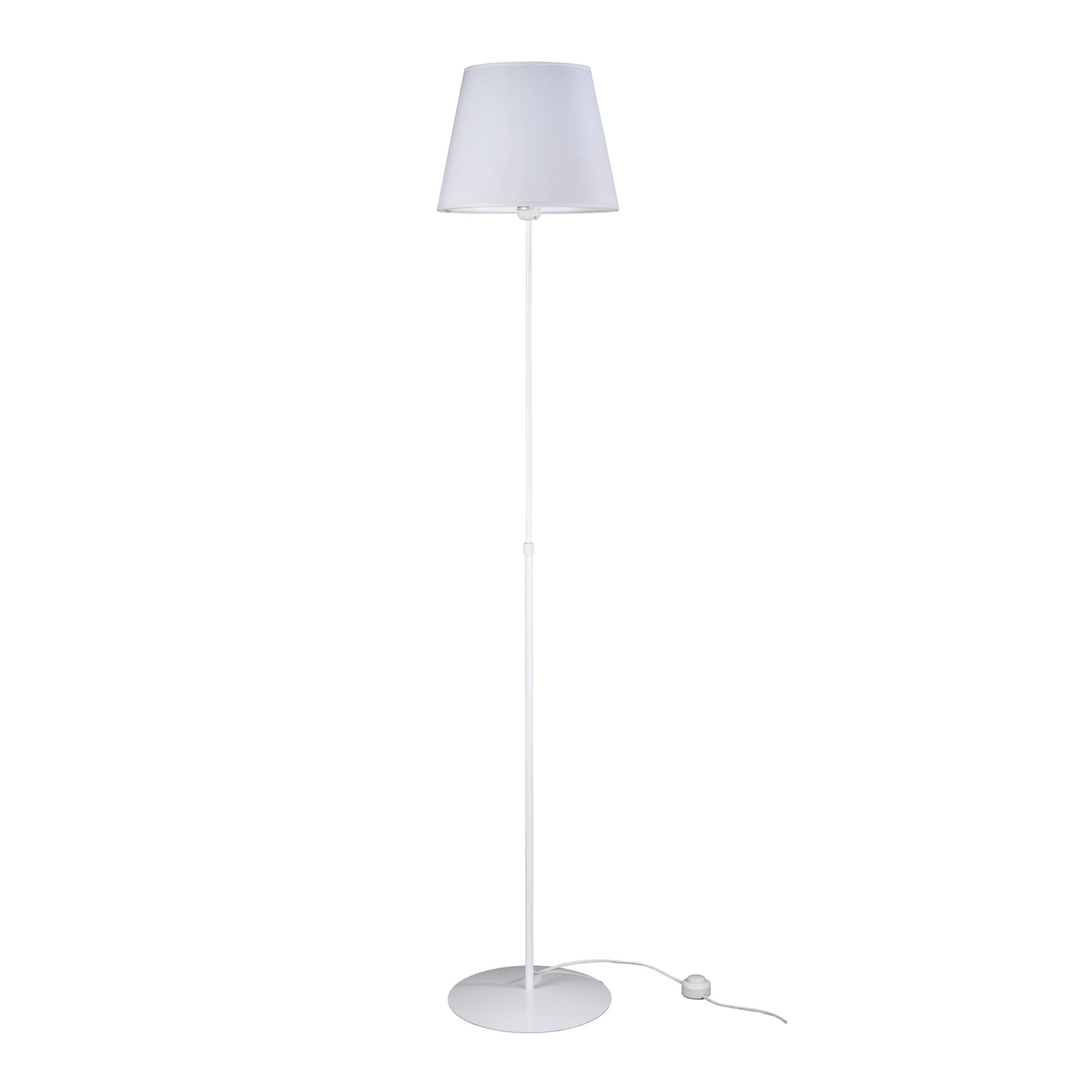 Aluminor Store lampa stojąca, biała/biała