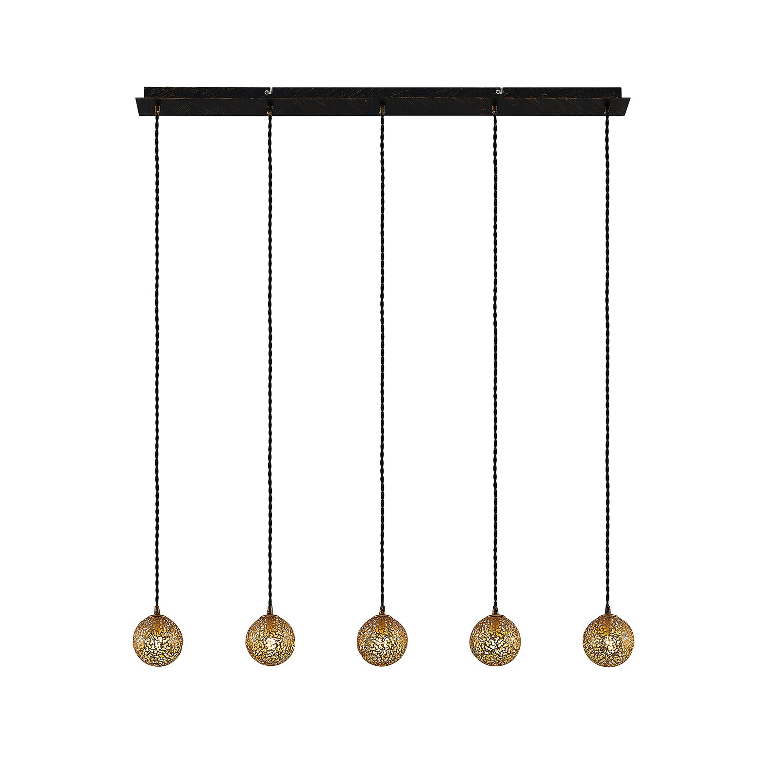Zale 5 Pendant Gold/Black - Lucande