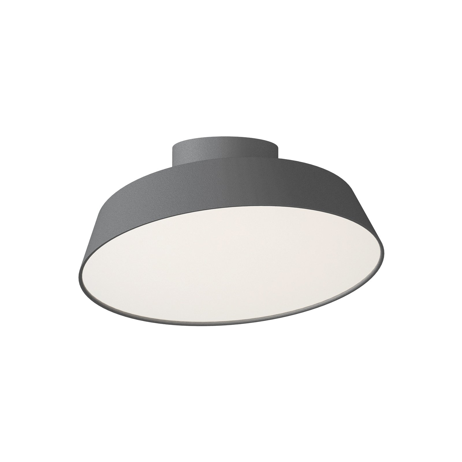 LED ceiling light Kaito 2 Dim, grey, Ø 30 cm, dimmable
