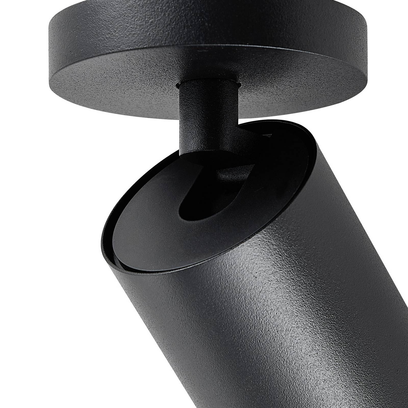 Reflektor sufitowy CAN TILT, czarny, Ø 8 cm, 1-punktowa, metal GU10