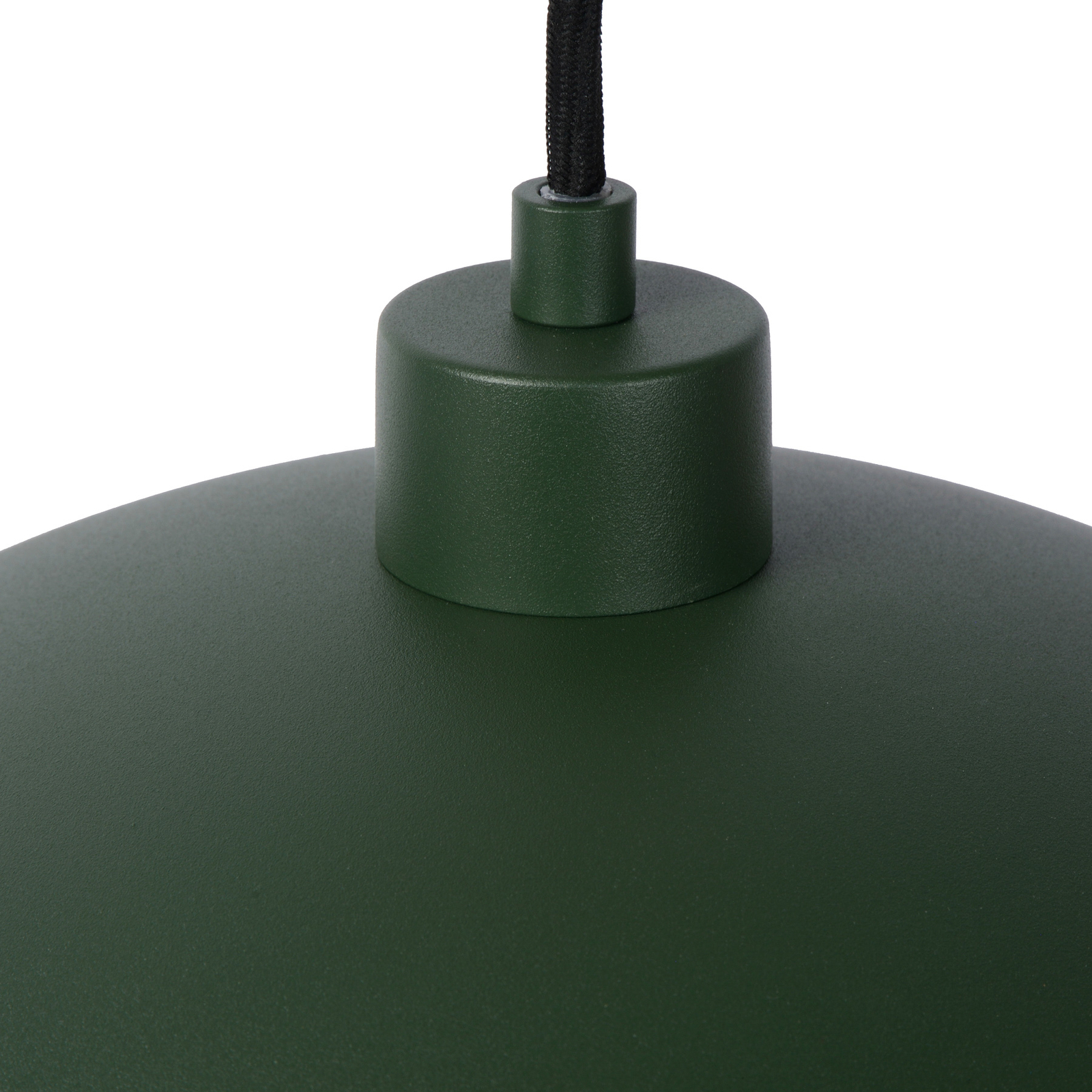 Стоманена висяща лампа Siemon, Ø 40 cm, зелена