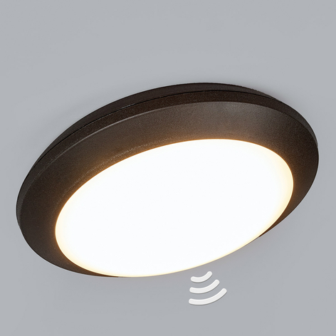 Sensortaklampa Umberta svart 11 W 3 000 K