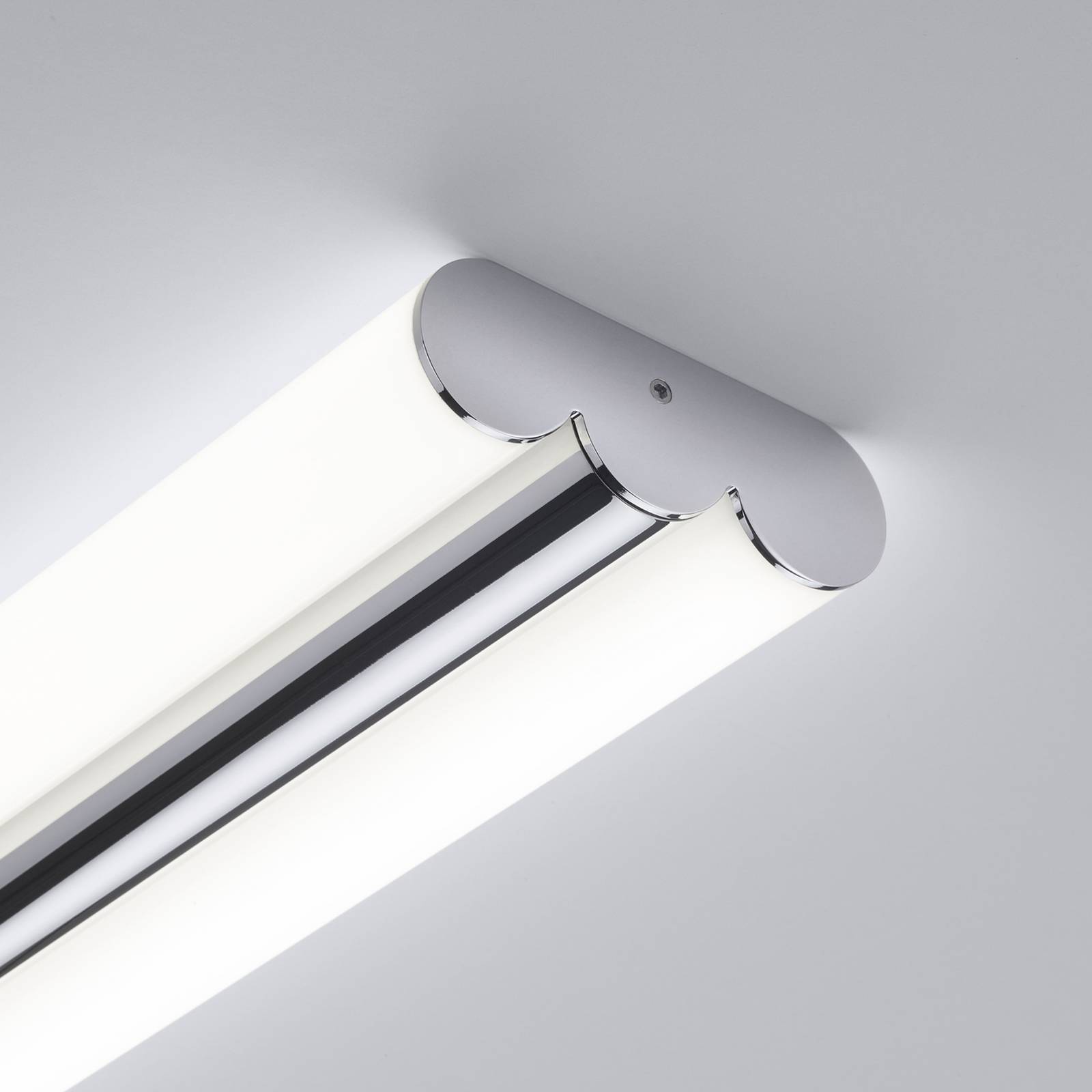 Oświetlenie lustra LED Helestra LOOM, długość 90 cm, chrom, IP44