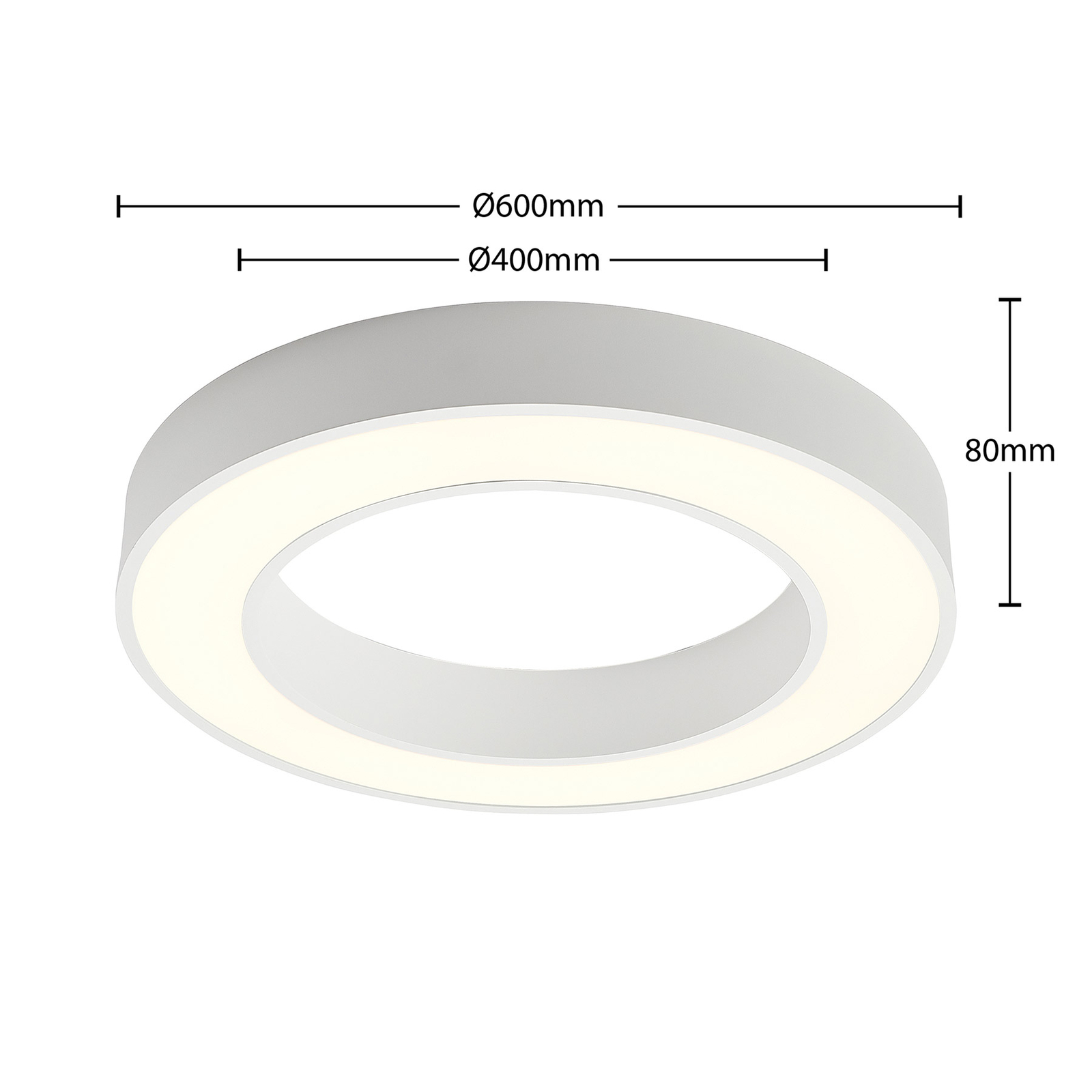 Arcchio Sharelyn LED-Deckenleuchte, 60 cm
