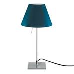 Luceplan Costanzina table lamp alu, petrol blue