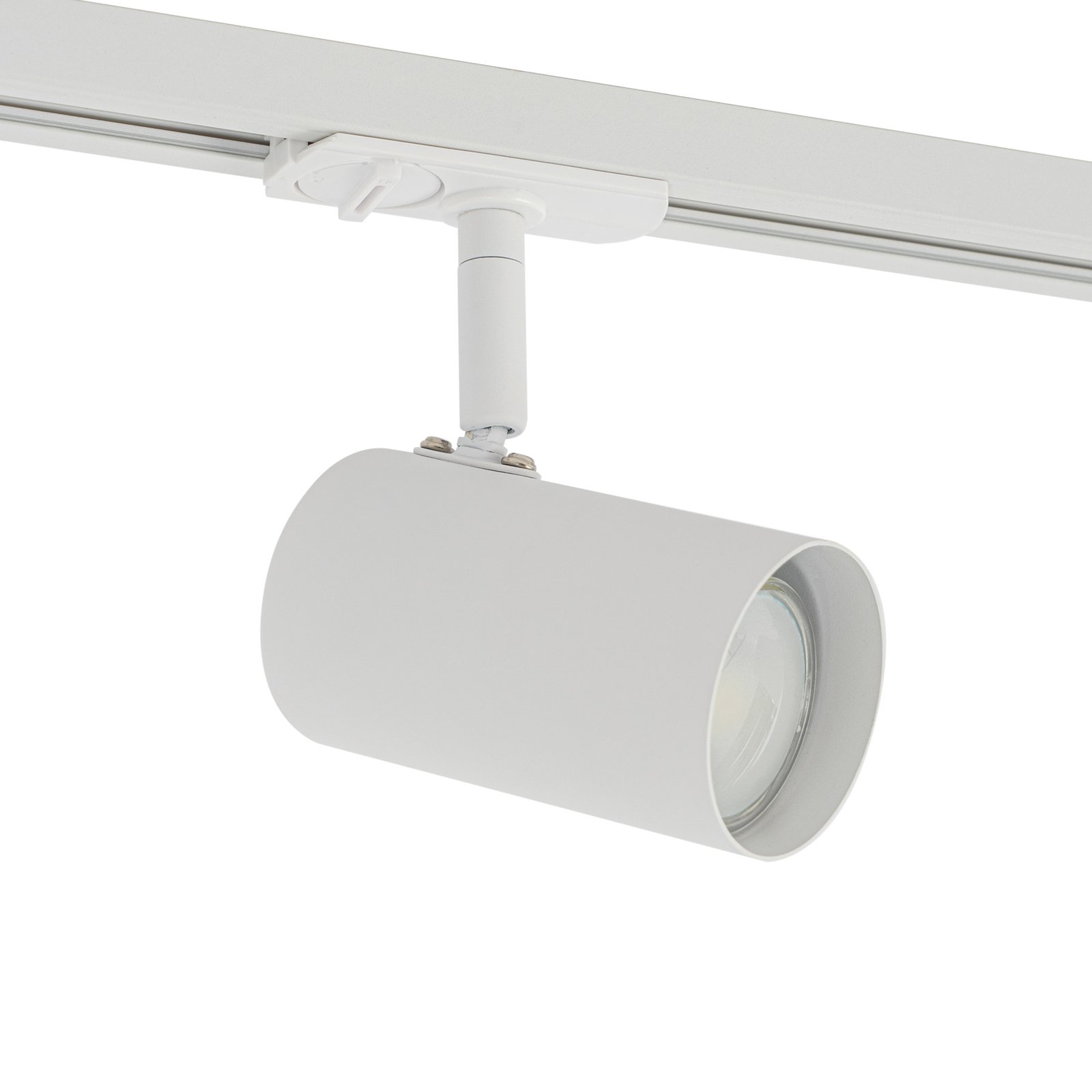 Lindby single-circuit track lighting system Linaro, GU10, white, 3-bulb