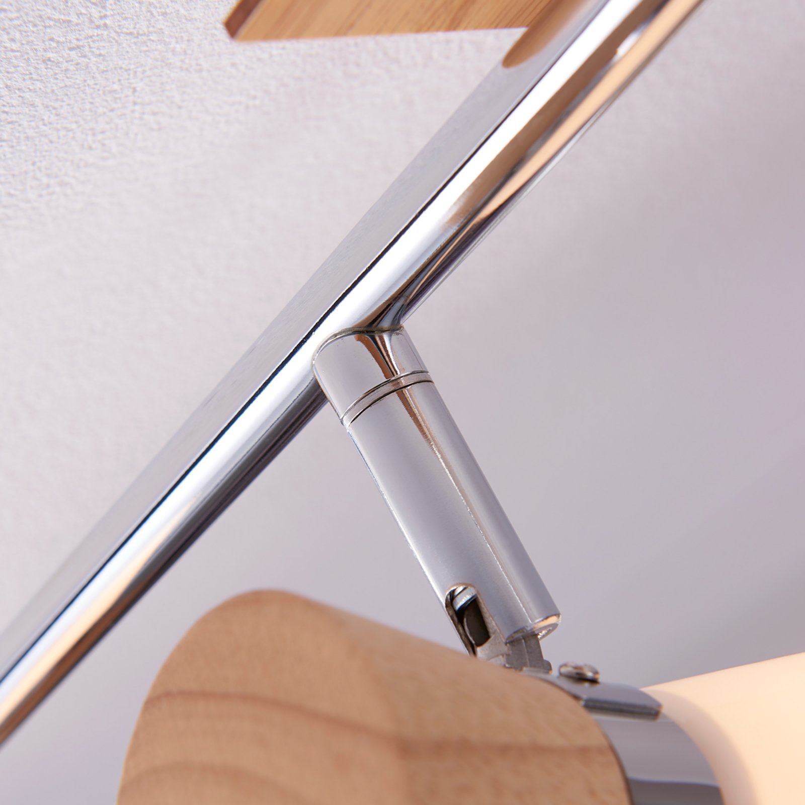 4-bulb wooden ceiling spotlight Vivica