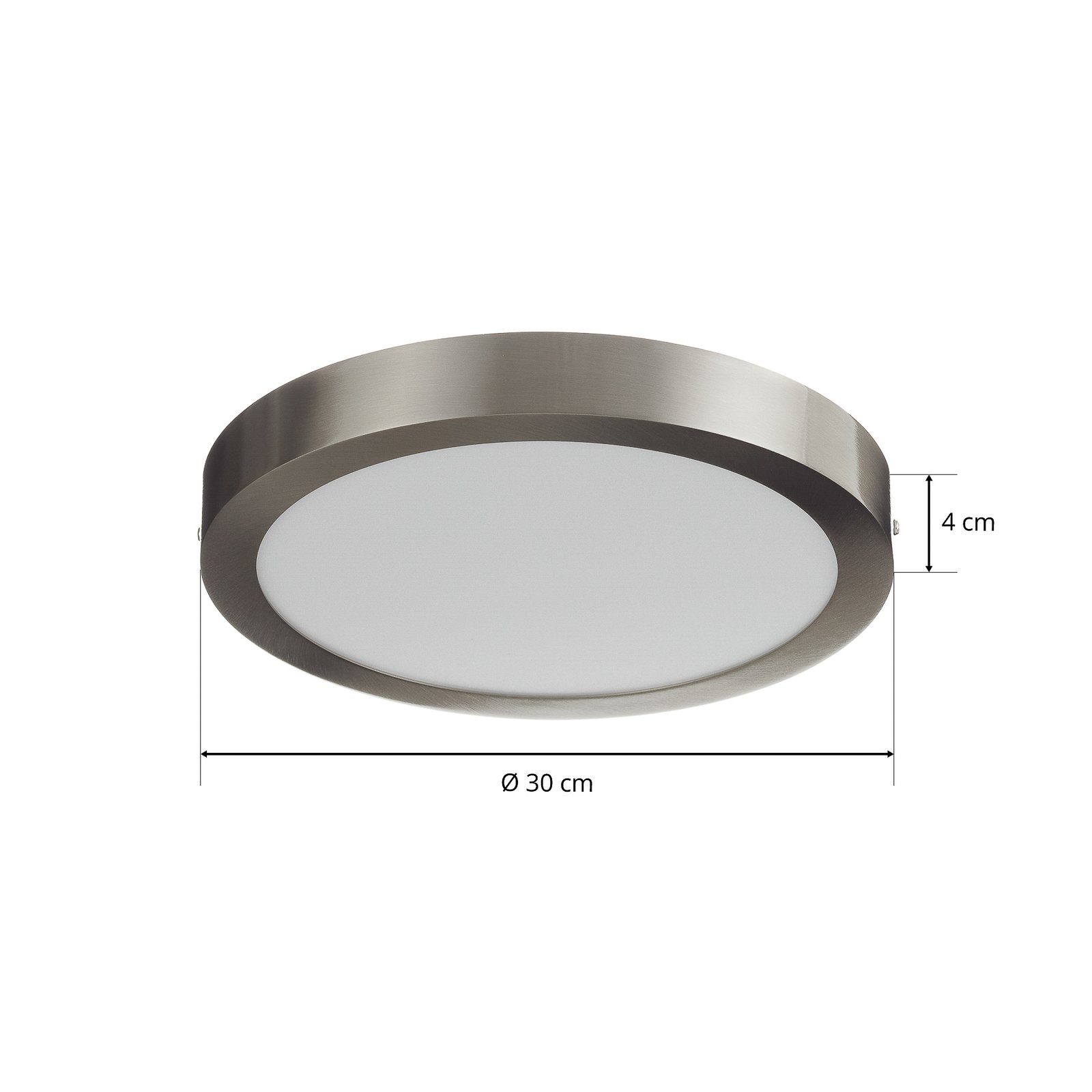 EGLO connect Fueva-C plafondlamp rond 30cm nikkel