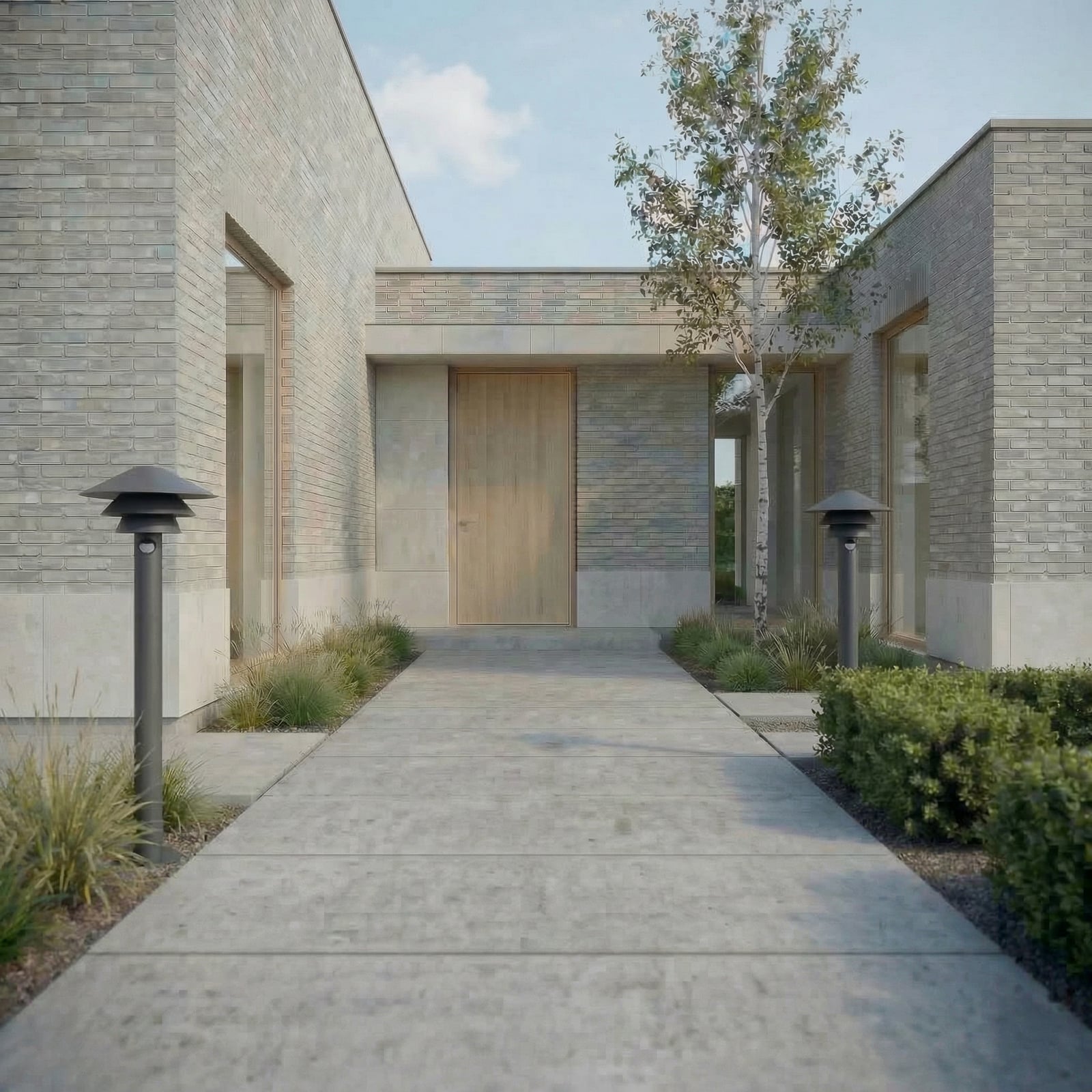 Montaro LED-Wegeleuchte, anthrazit, 110 cm, Sensor, Aluminium, IP54 - Lucande