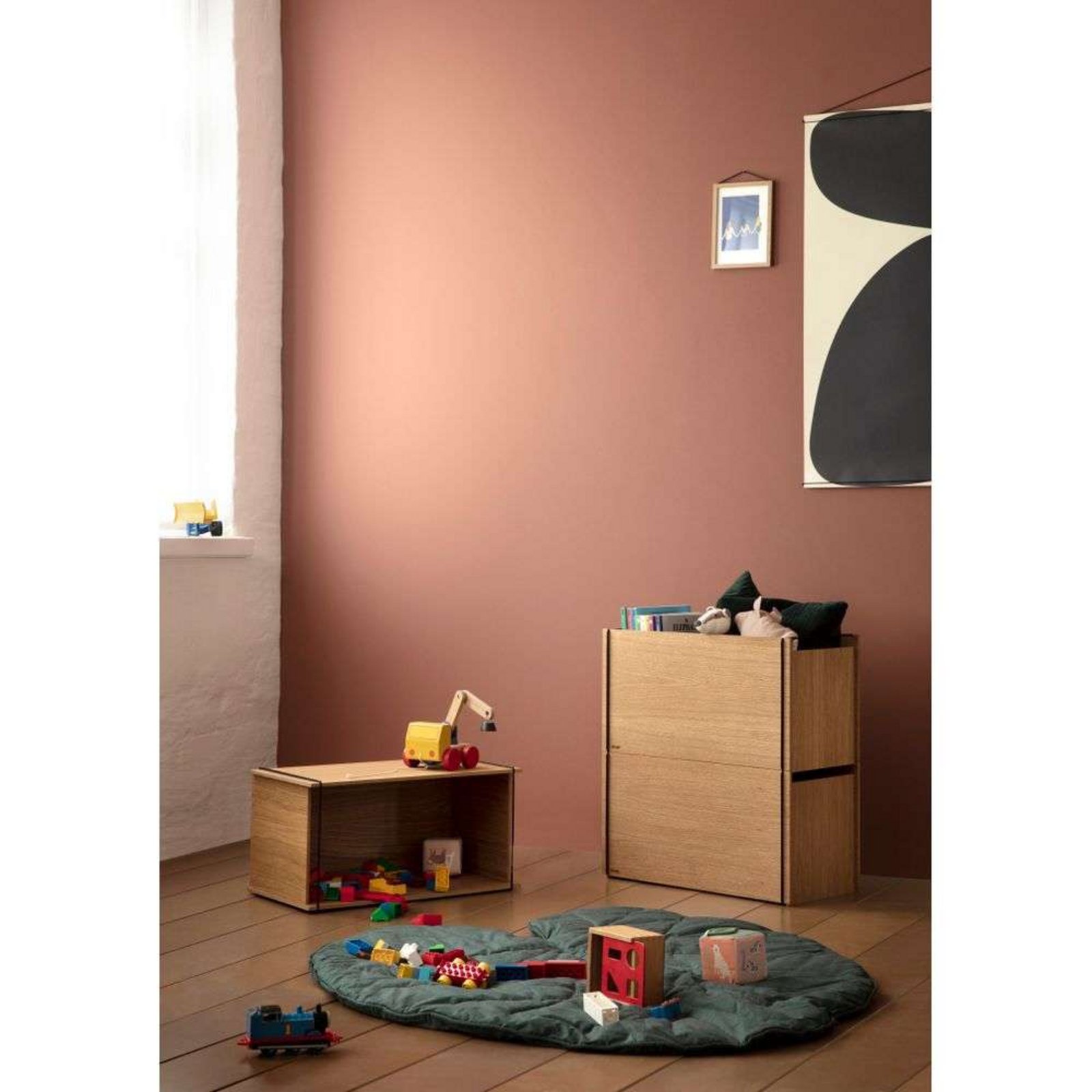 Storage Box Oak Black - Moebe