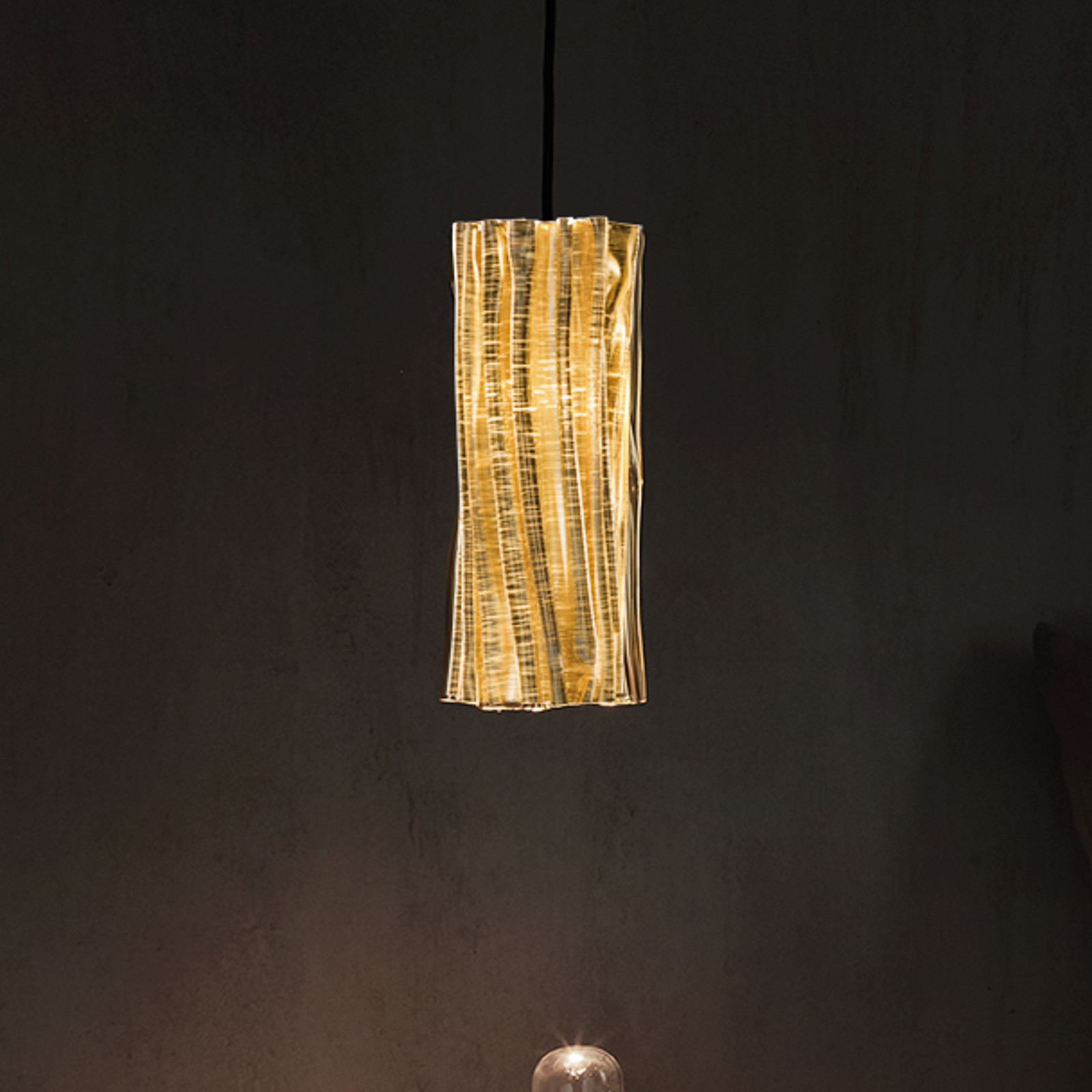 Slamp Dourado, Preto Accordéon Candeeiro De Suspensão Vertical Dourado/Preto